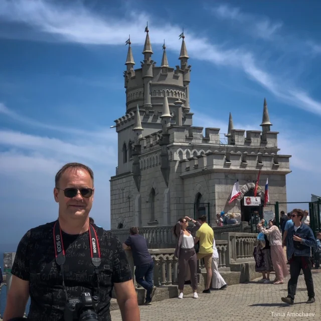 Our amazing host and distant cousin, Igor Amochaev, at the Swallow’s Nest castle near Yalta. He does all the driving on these incredible tortuous roads, and still entertains us with a wry humor over meals gently warmed by Russian vodka.