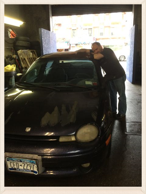 Saying good-bye to Lazslo.
