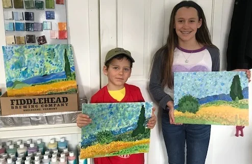 Learning about Van Gogh and his painting technique.