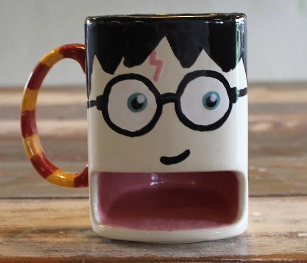 Painted Ceramic Mug based on the Harry Potter Series