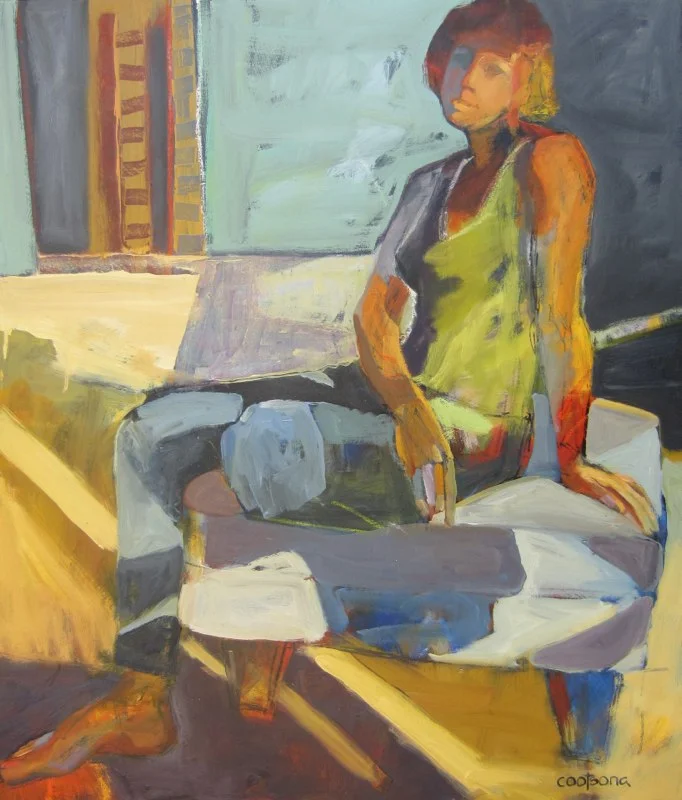 Girl On Ottoman