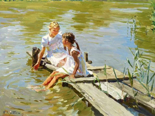 Yuri Krotov_summer-by-the-rivers-edge.jpg