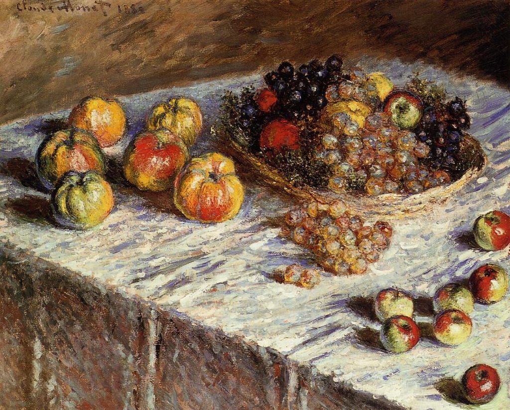 Claude Monet - Still Life with Apples and Grapes - 1880.