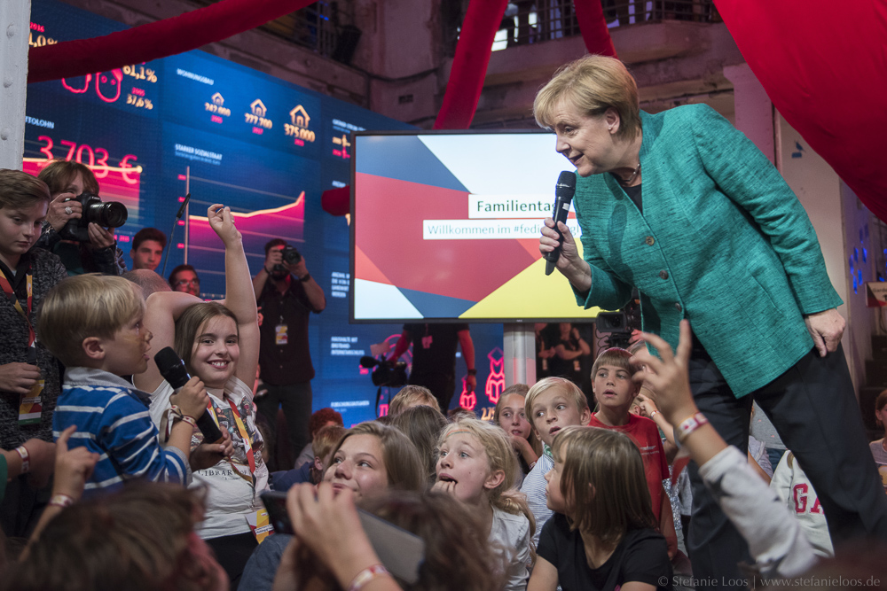 Kinderpressekonferenz mit Angela Merkel