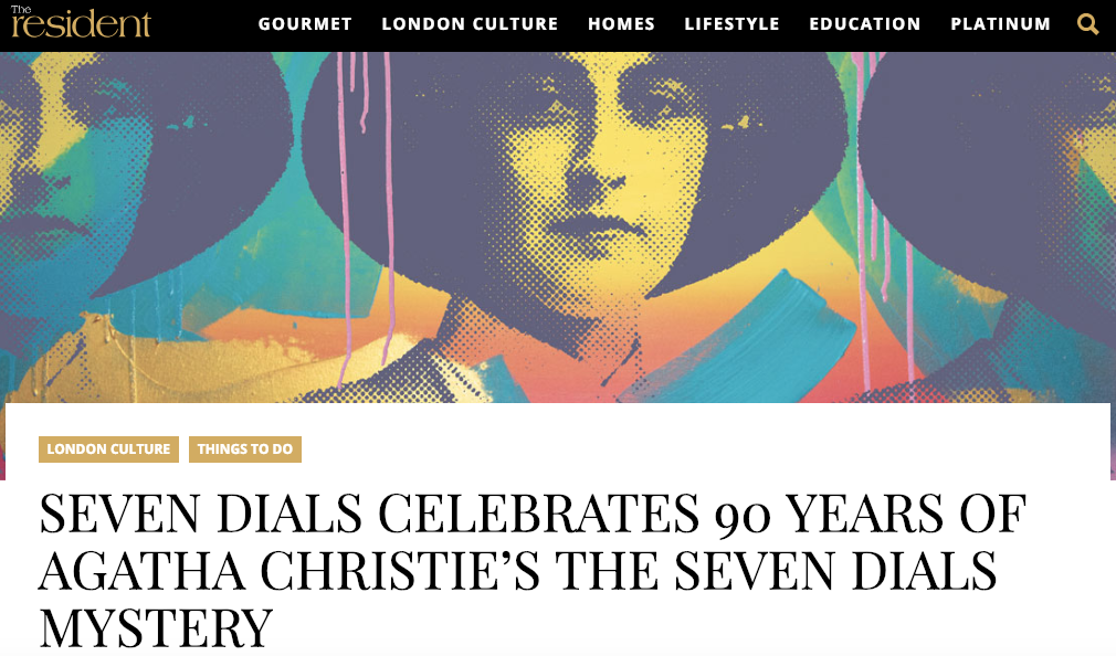 The Resident - Seven Dials Celebrates 90 Years of Agatha Christie's 'The Seven Dials Mystery'