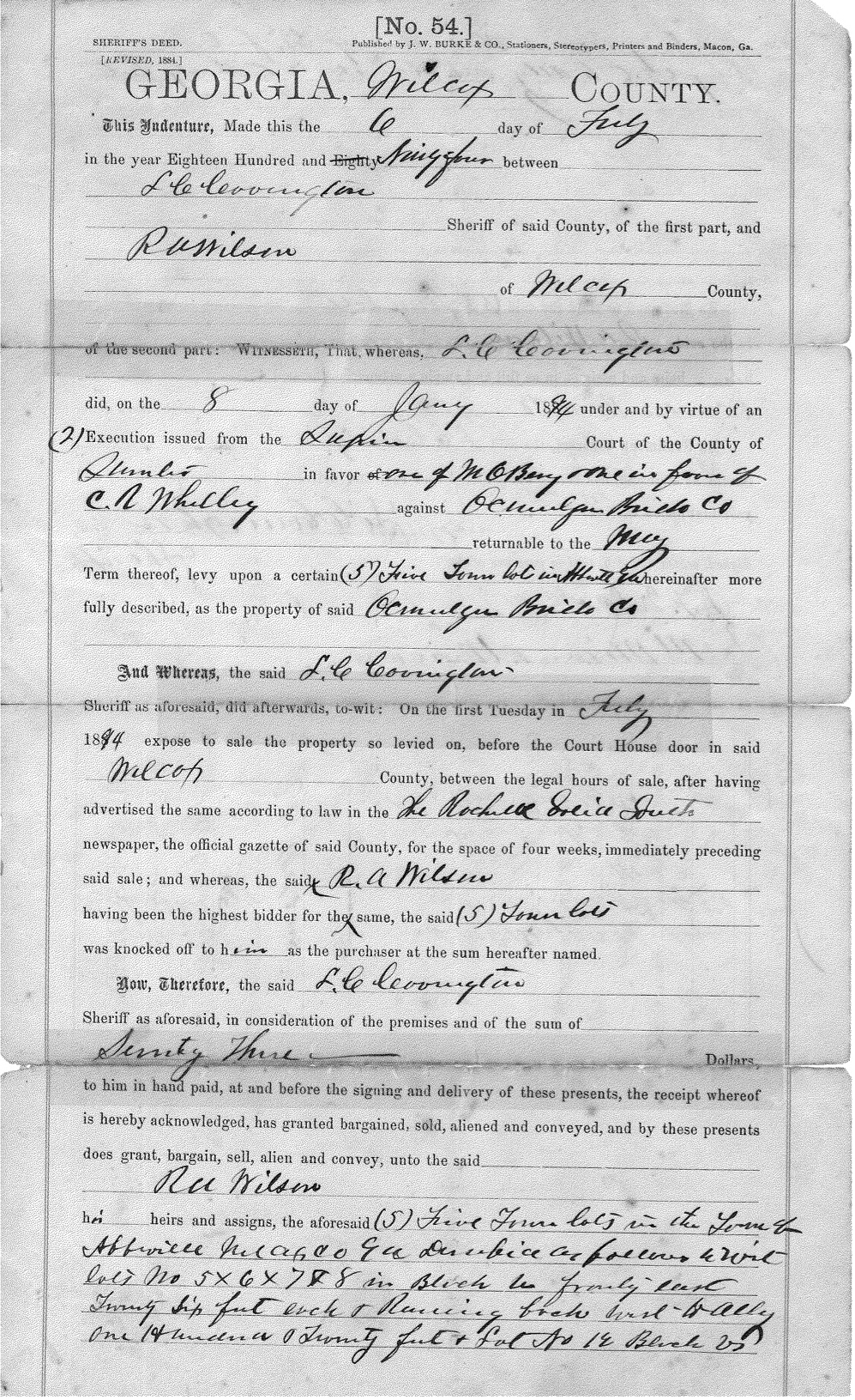 Oldest known Deed