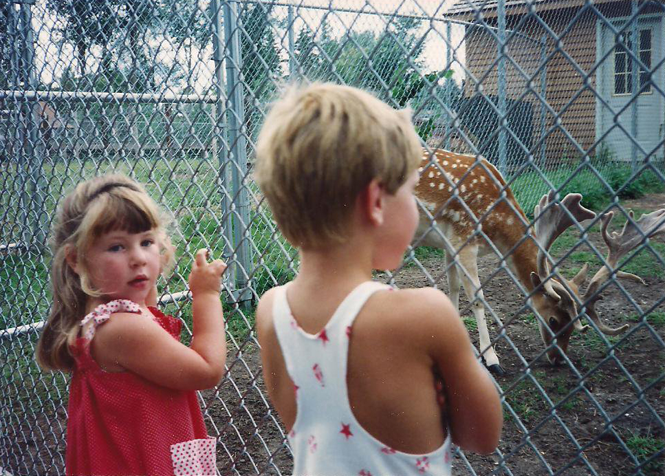 Young, sensitive little Ora, loving on her totem creature.