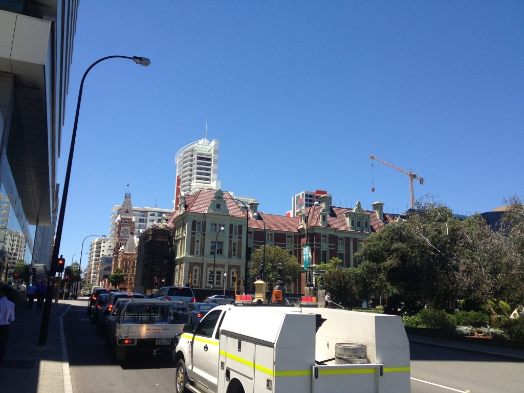 Perth is a boom town. There is an active crane on nearly every corner.