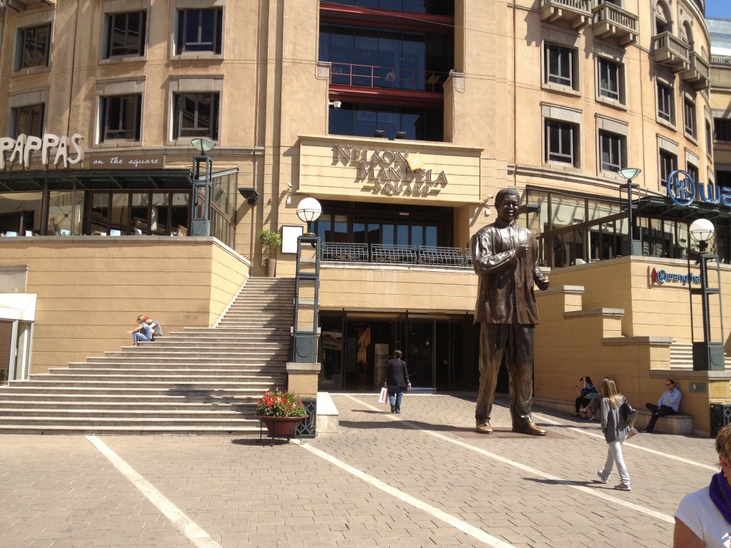 Nelson Madella square outside of Johannesburg.