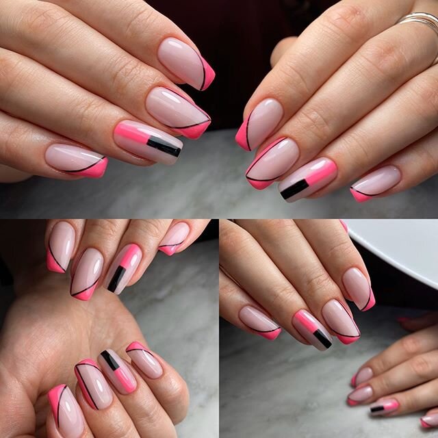 Summer vibes #drymanicure #longnails #hotpinknails #naildesigns #drymanicure