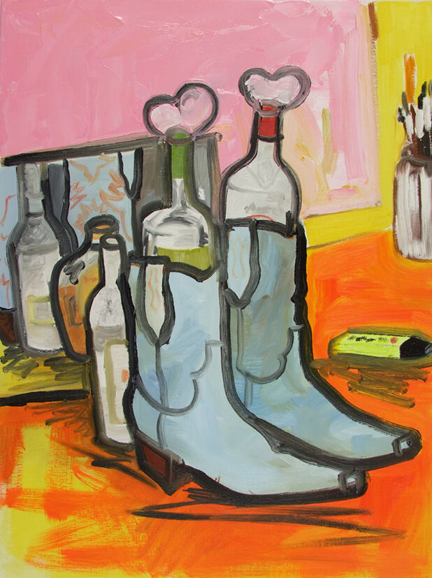  Boots                                                                     2013                                                                                                Oil on canvas                                                              