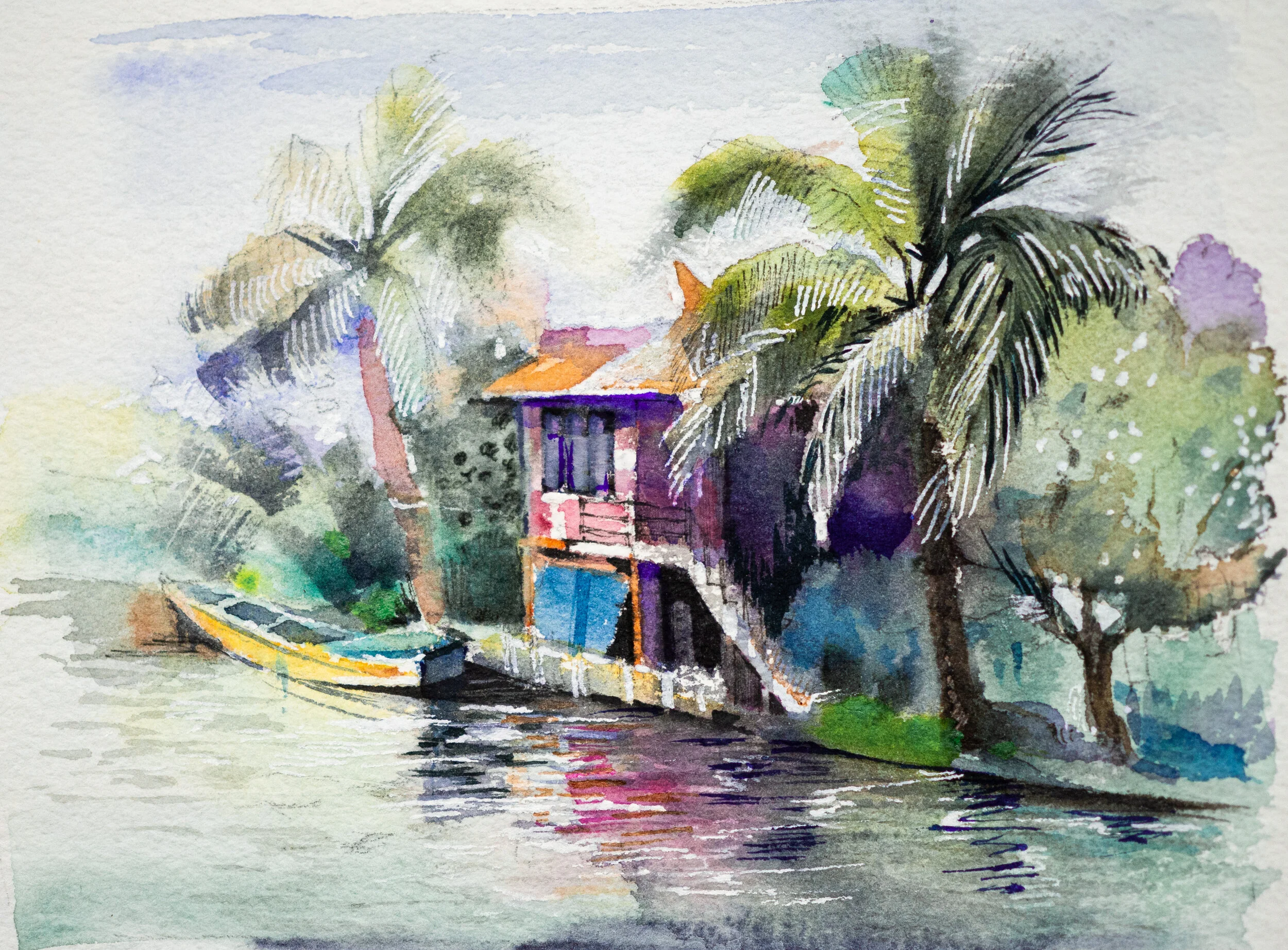 Watercolor Kerala — Naya Traveler Curated Journeys