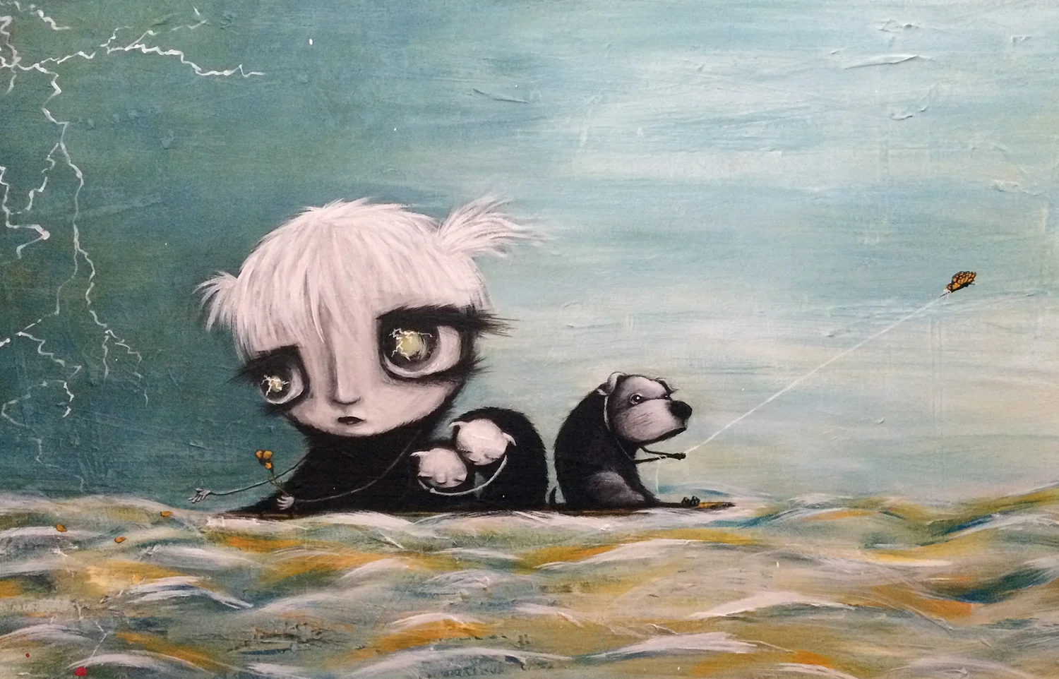 "Out of The Storm" • Acrylic on stretched canvas • 24" x 18" • 2016