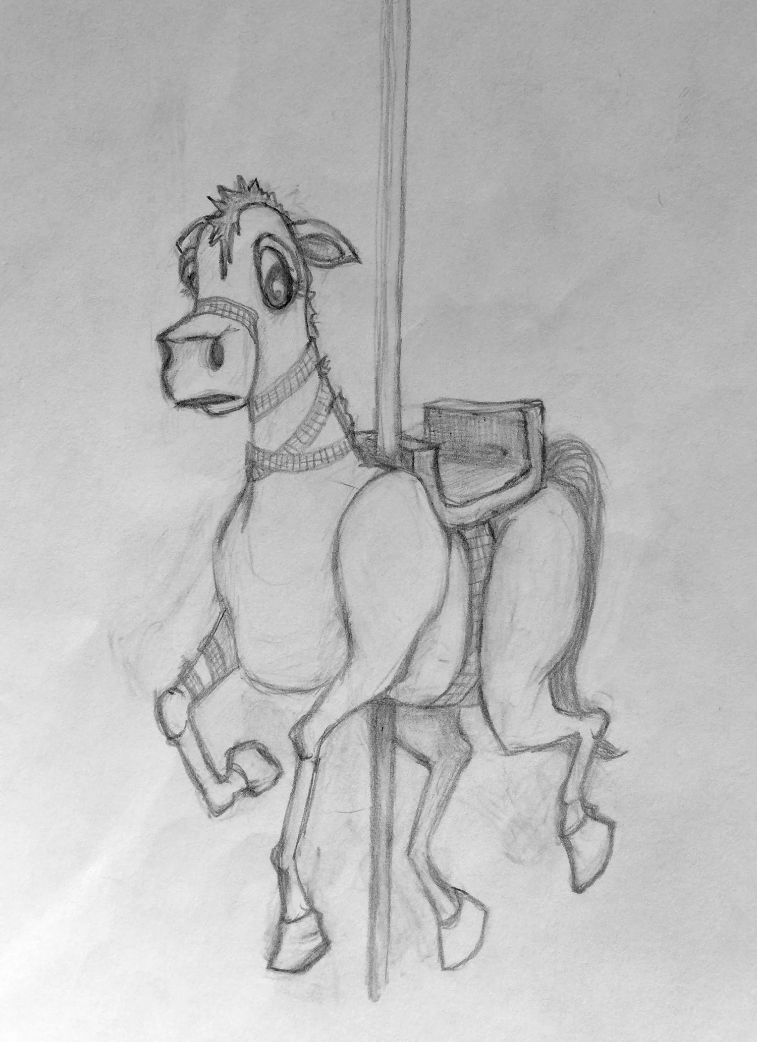 ScaryTails Character • graphite on paper • 7"x10" • 2009