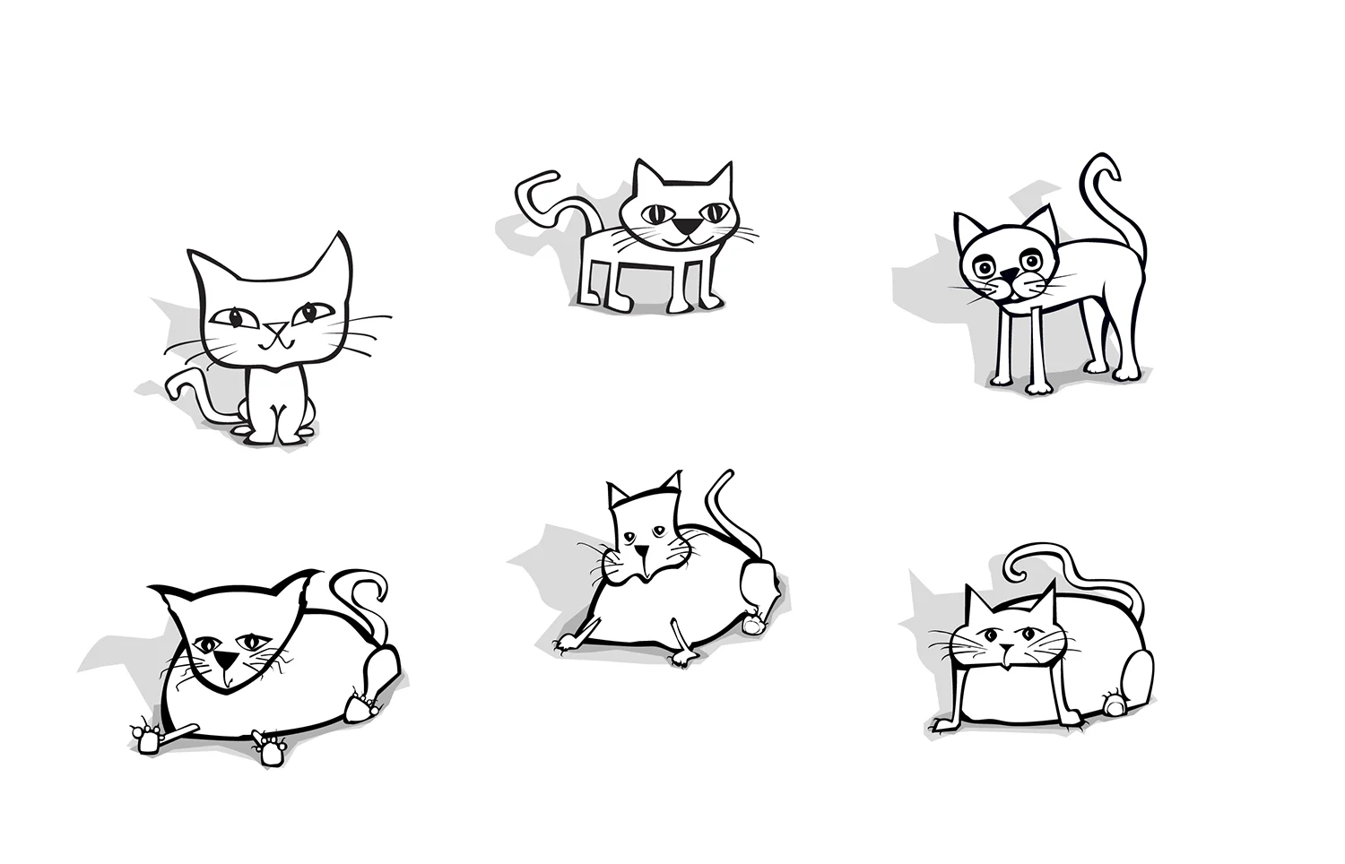 Purina Fit Cat Food Brand • Digital illustrations