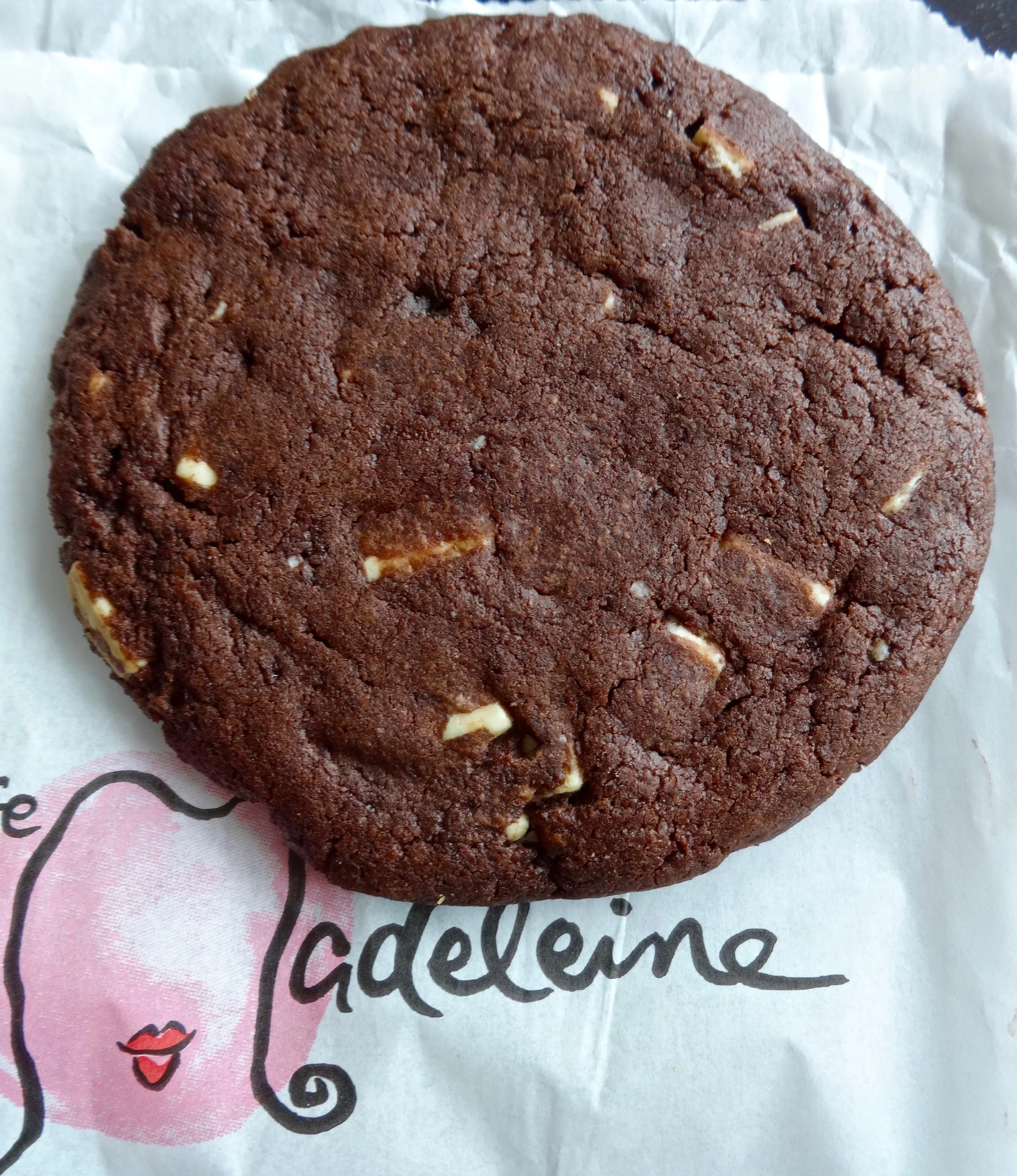  double chocolate with white chocolate chips cookie
