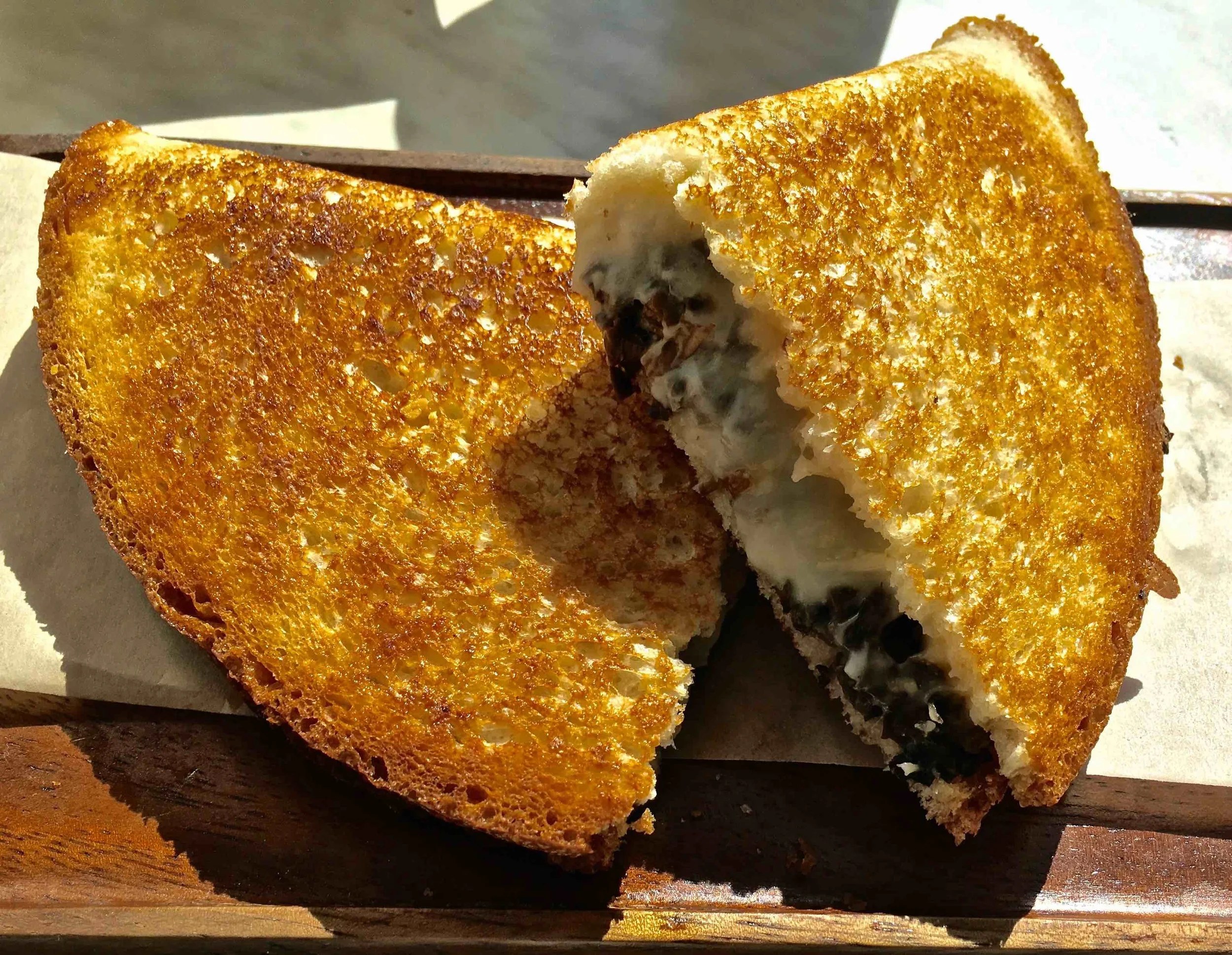 mushroom grilled cheese