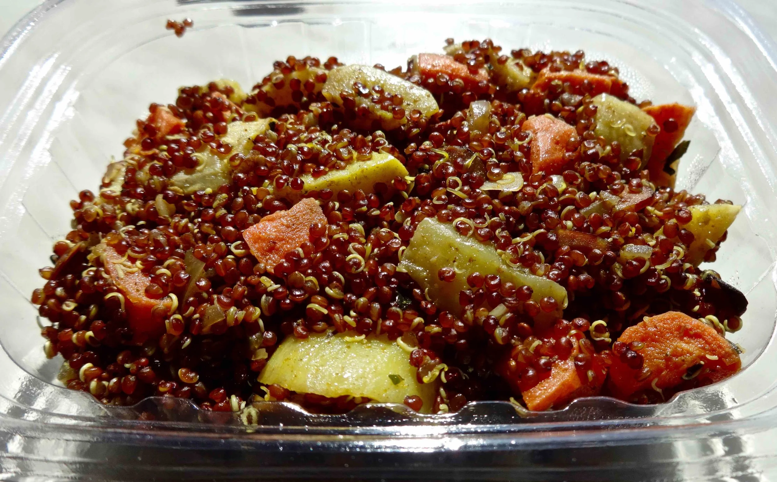 curry quinoa and roasted root vegetables