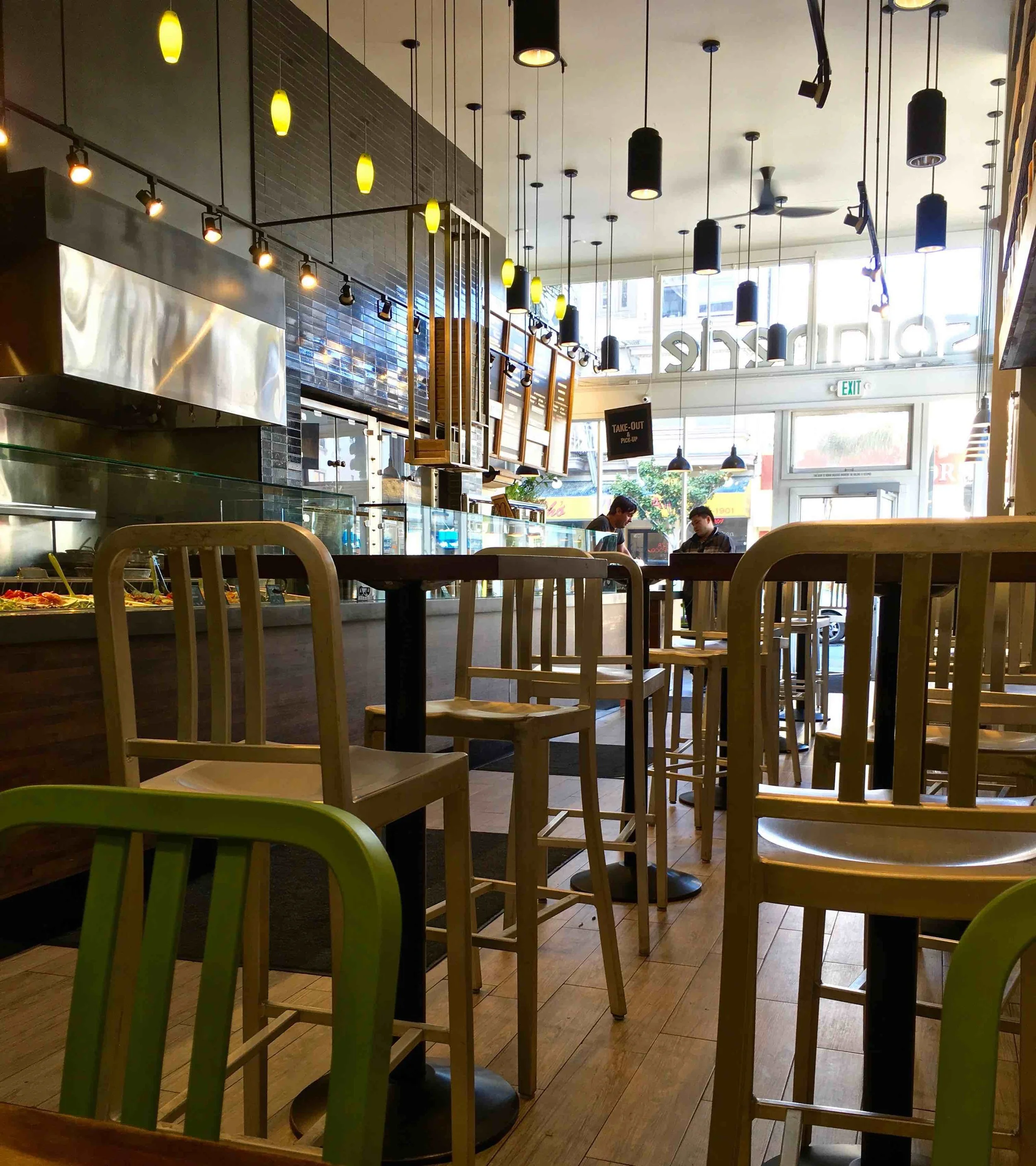 inside Spinnerie on Polk Street