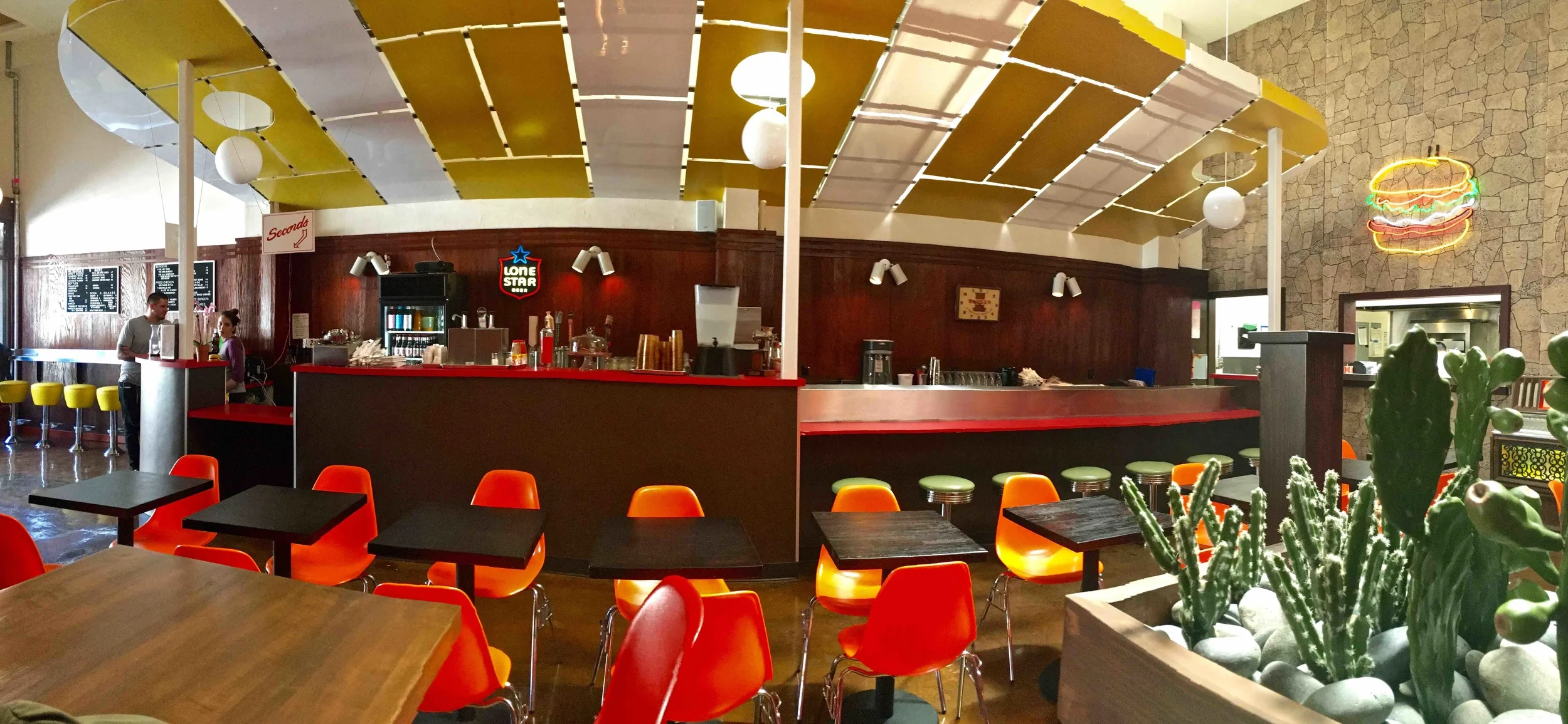 inside Wes Burger 'N More in the Mission