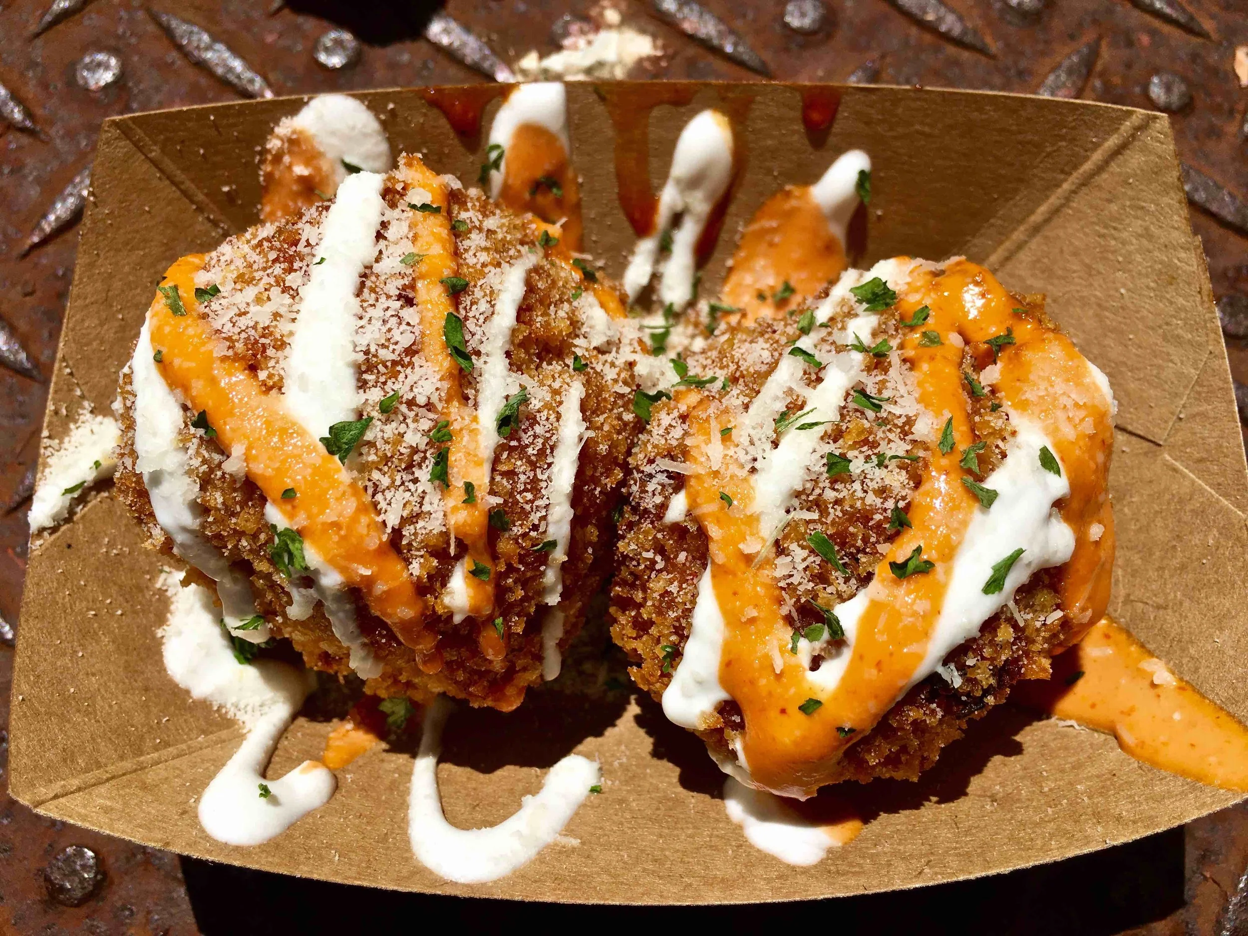 fried kimchi balls