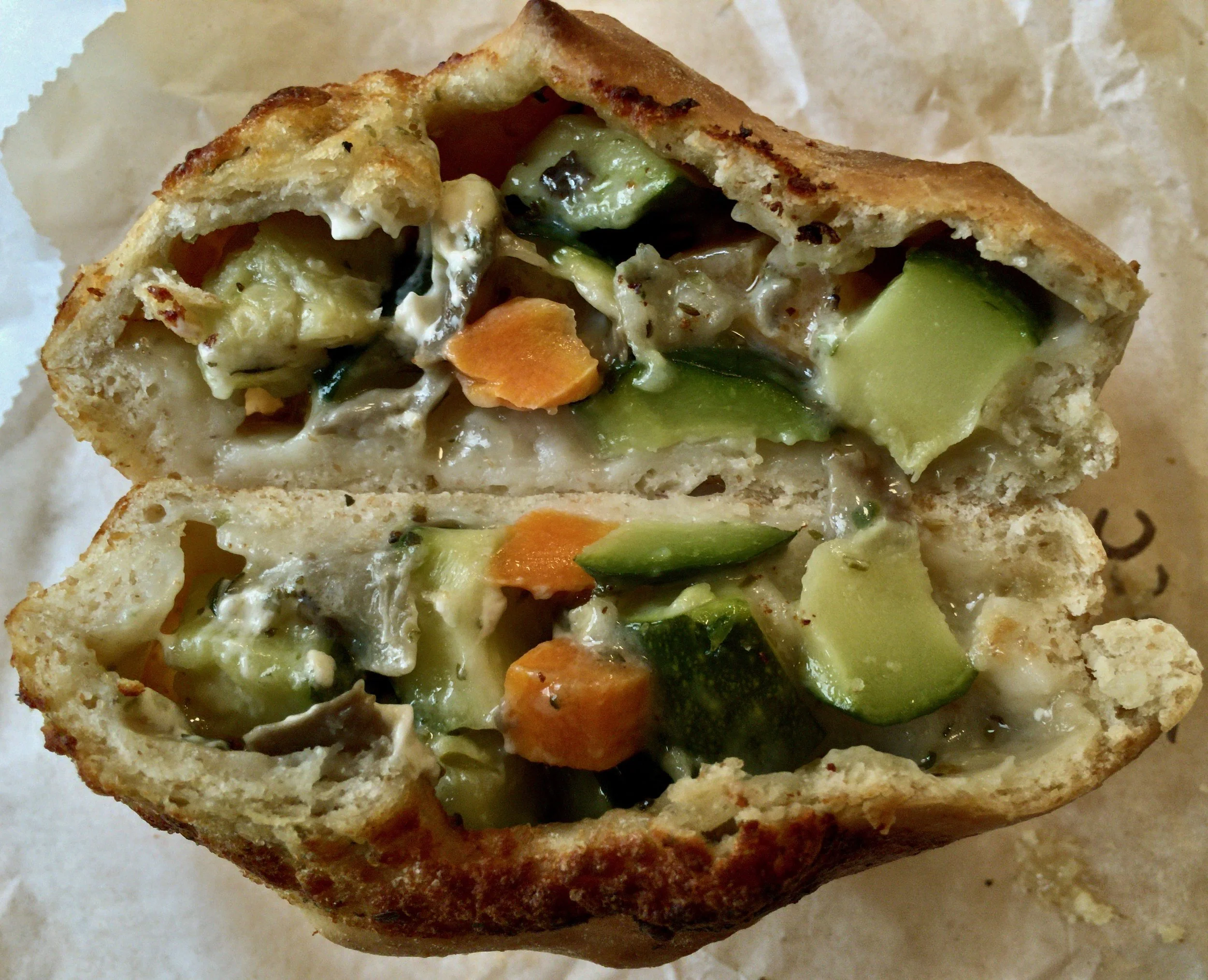 zucchini and mushroom pie