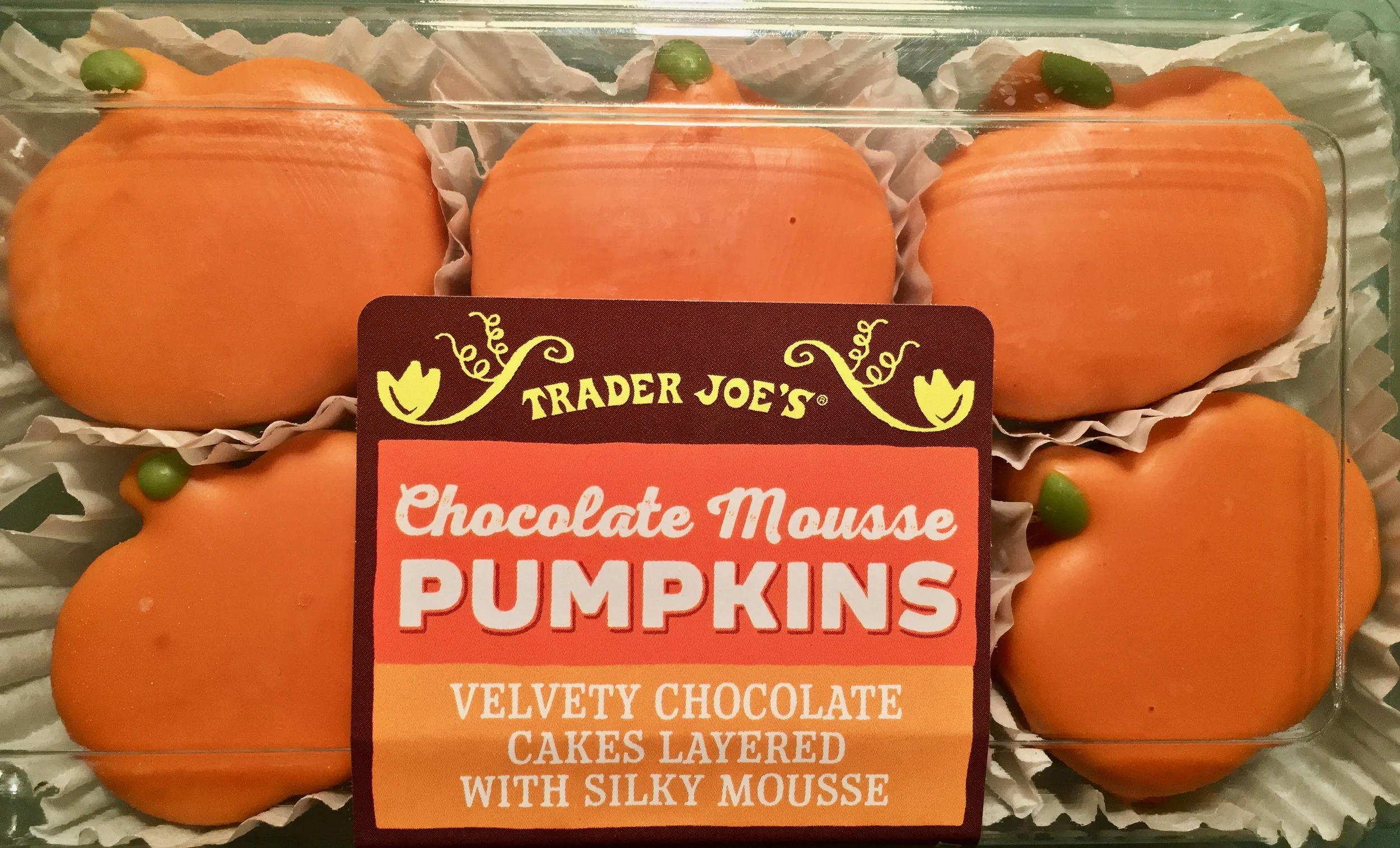 chocolate mousse pumpkins
