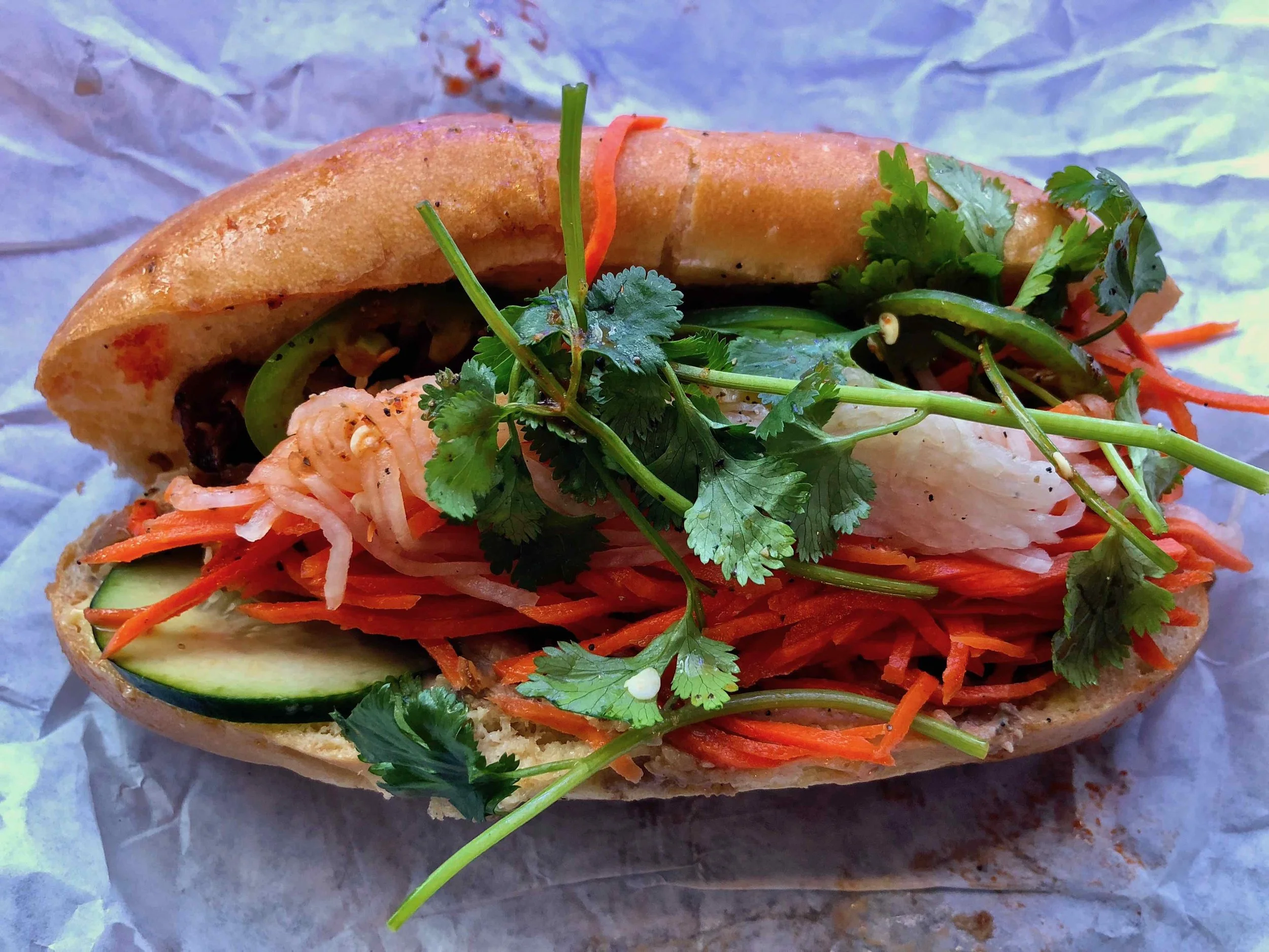five spice chicken banh mi