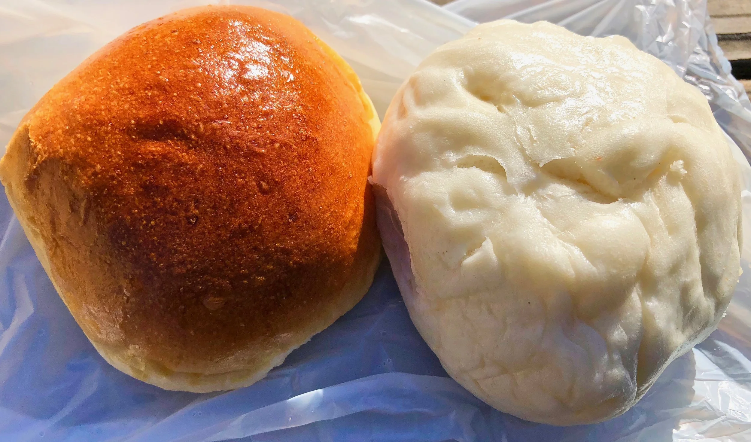baked and steamed pork buns