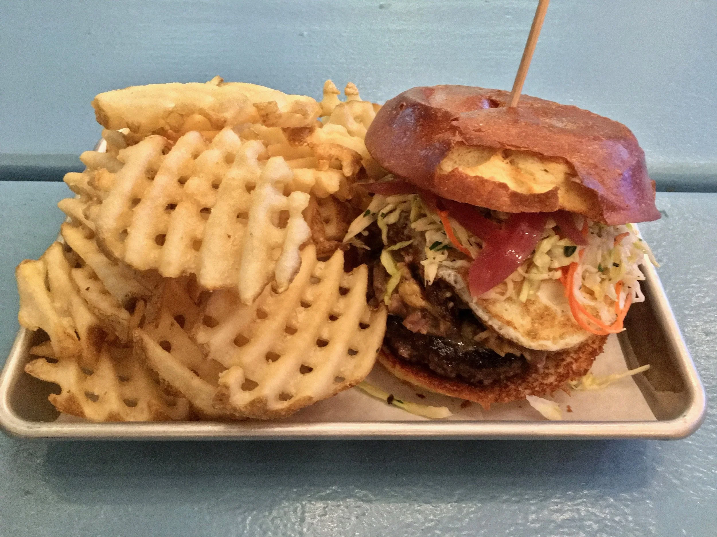 the mason dixon burger and waffle fries