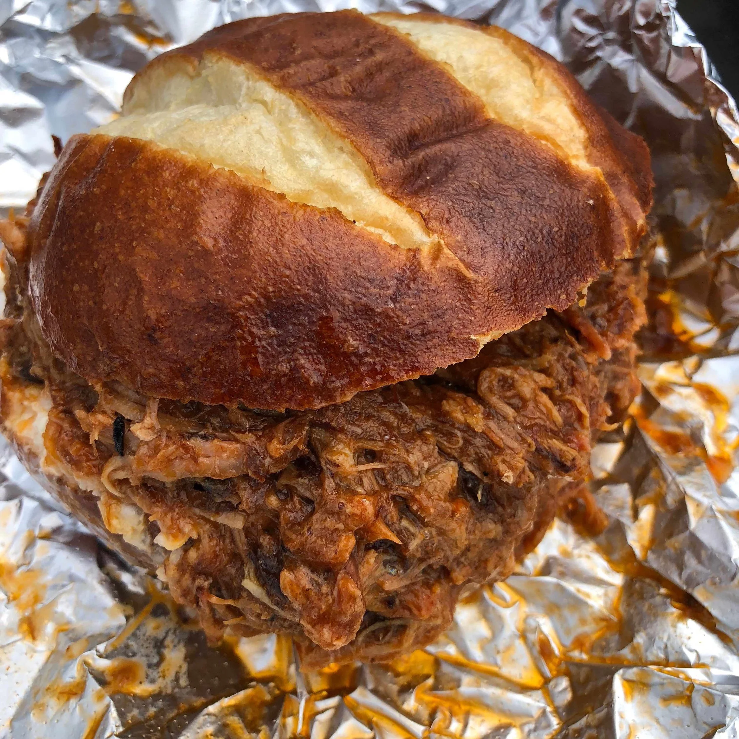 pulled pork sandwich $8