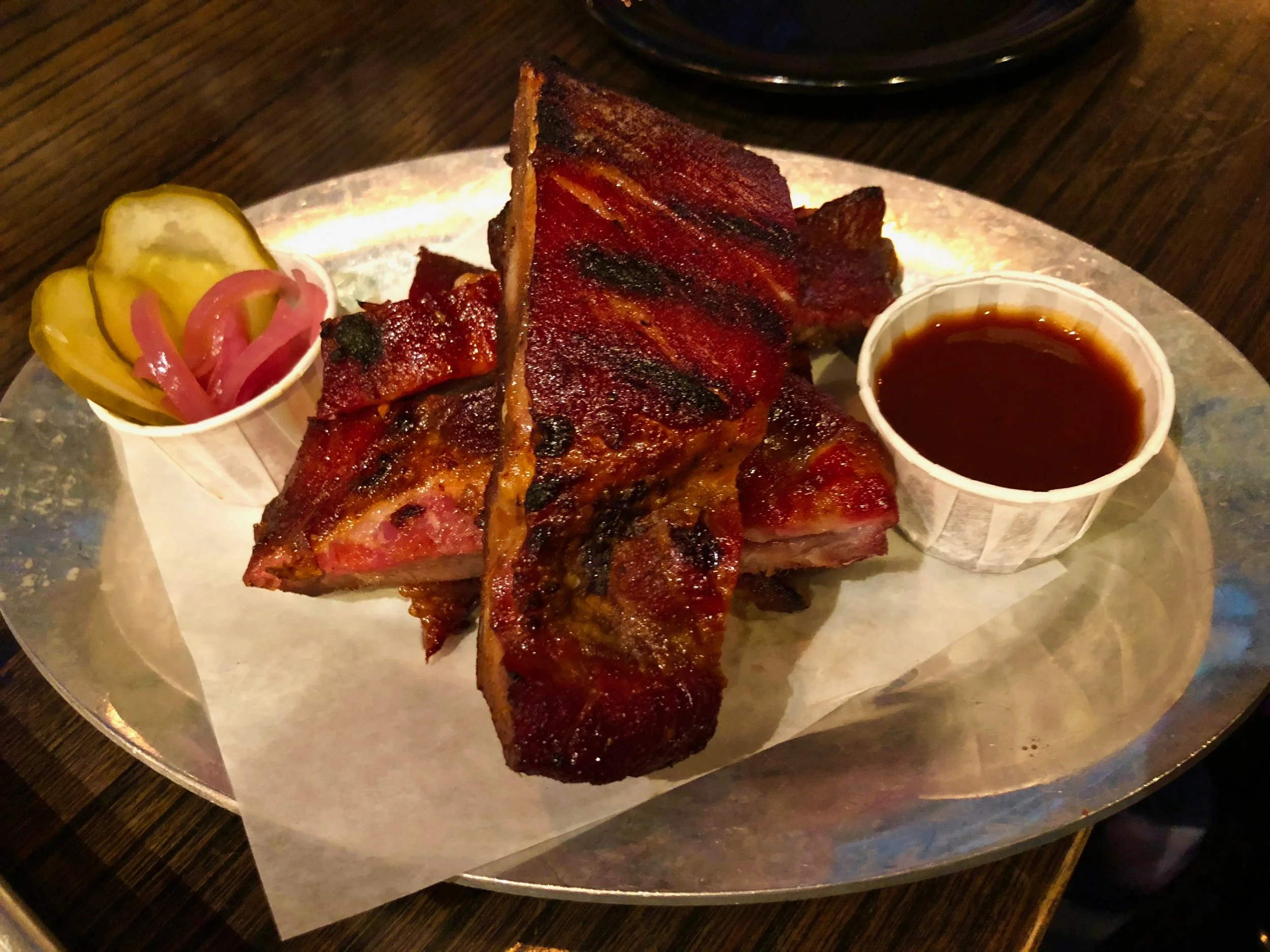 smoked pork ribs