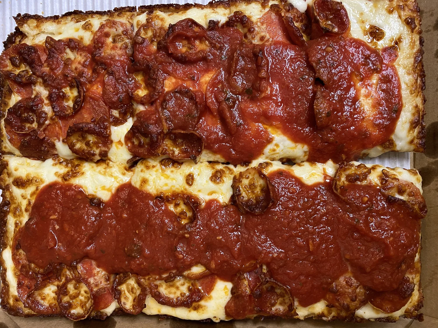 Pizza Hut Detroit Style Pizza!