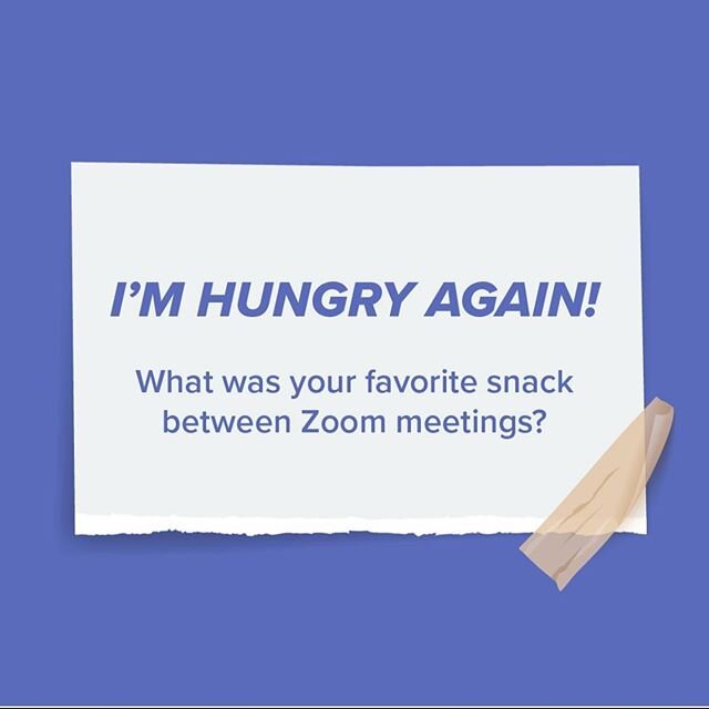 Feeding Frenzy! 
Those Zoom meetings and classes may have interrupted your ability to snack whenever you wanted, so take 20 minutes and 20 seconds today to write about the best between Zoom snacks you remember enjoying. 
#Writefor20:20
#Try20:20

wri