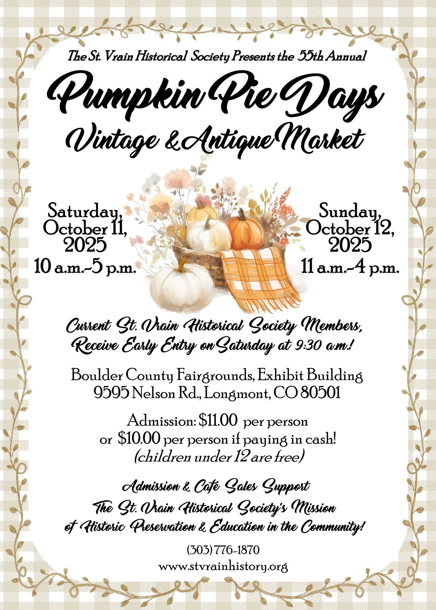 Pumpkin Pie Days-Vintage &amp; Antique Market