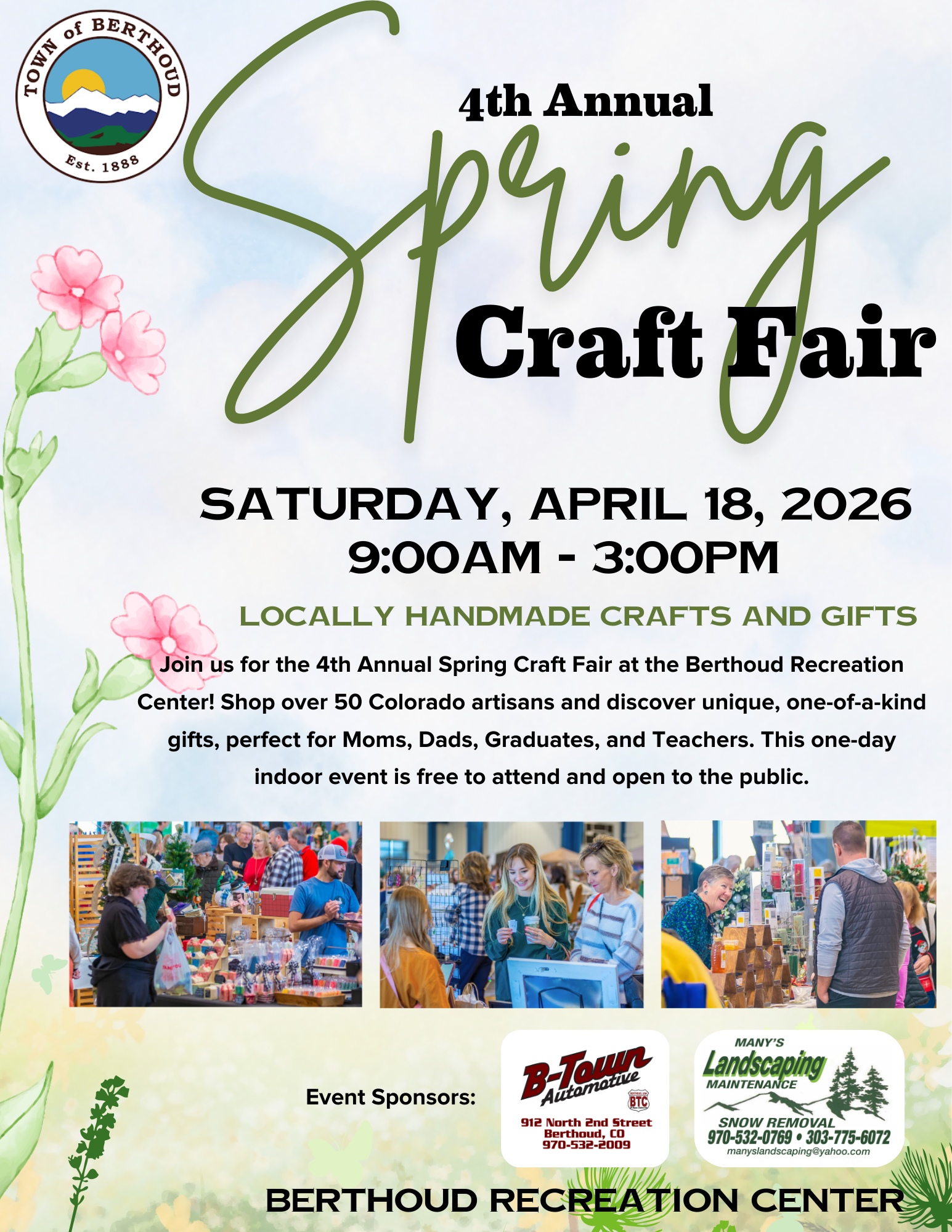 4th Annual Spring Craft Fair-Berthoud, CO