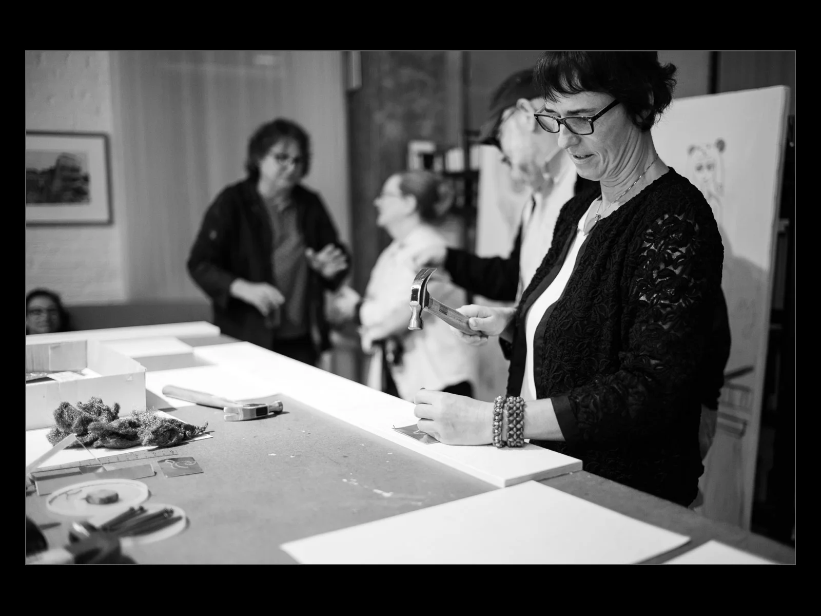Artist resident Christina Lanzl (photo Dirk Ahlgrim)