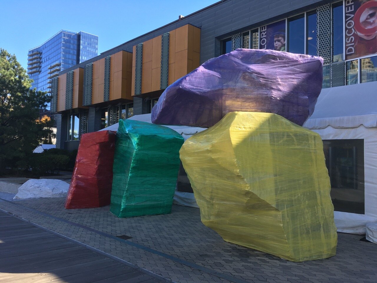 wRock wRap: Public art at the Children's Museum by Fort Point artist Peter Agoos