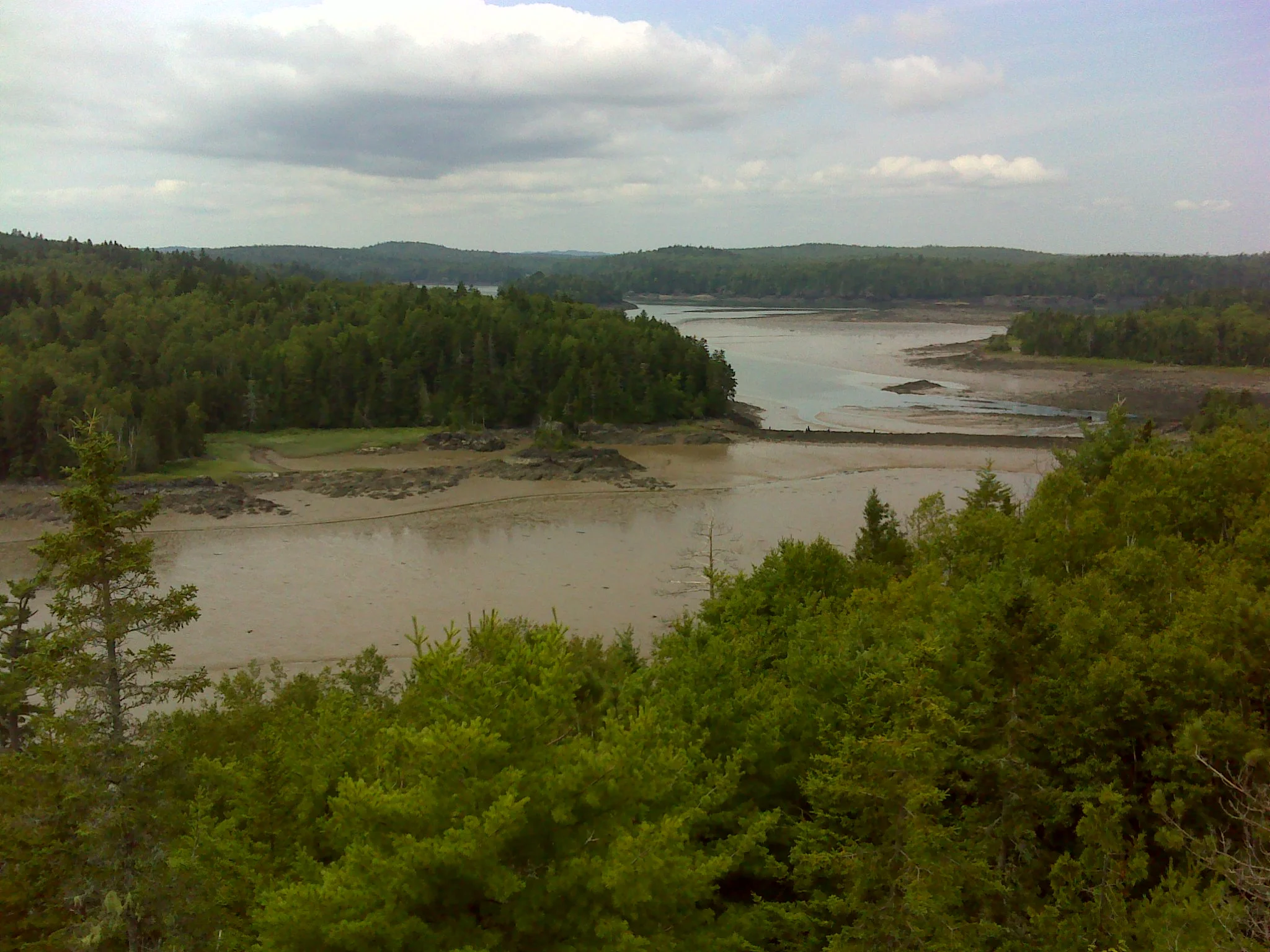 The mill dam seen from the shoulder of Klondike Mountain