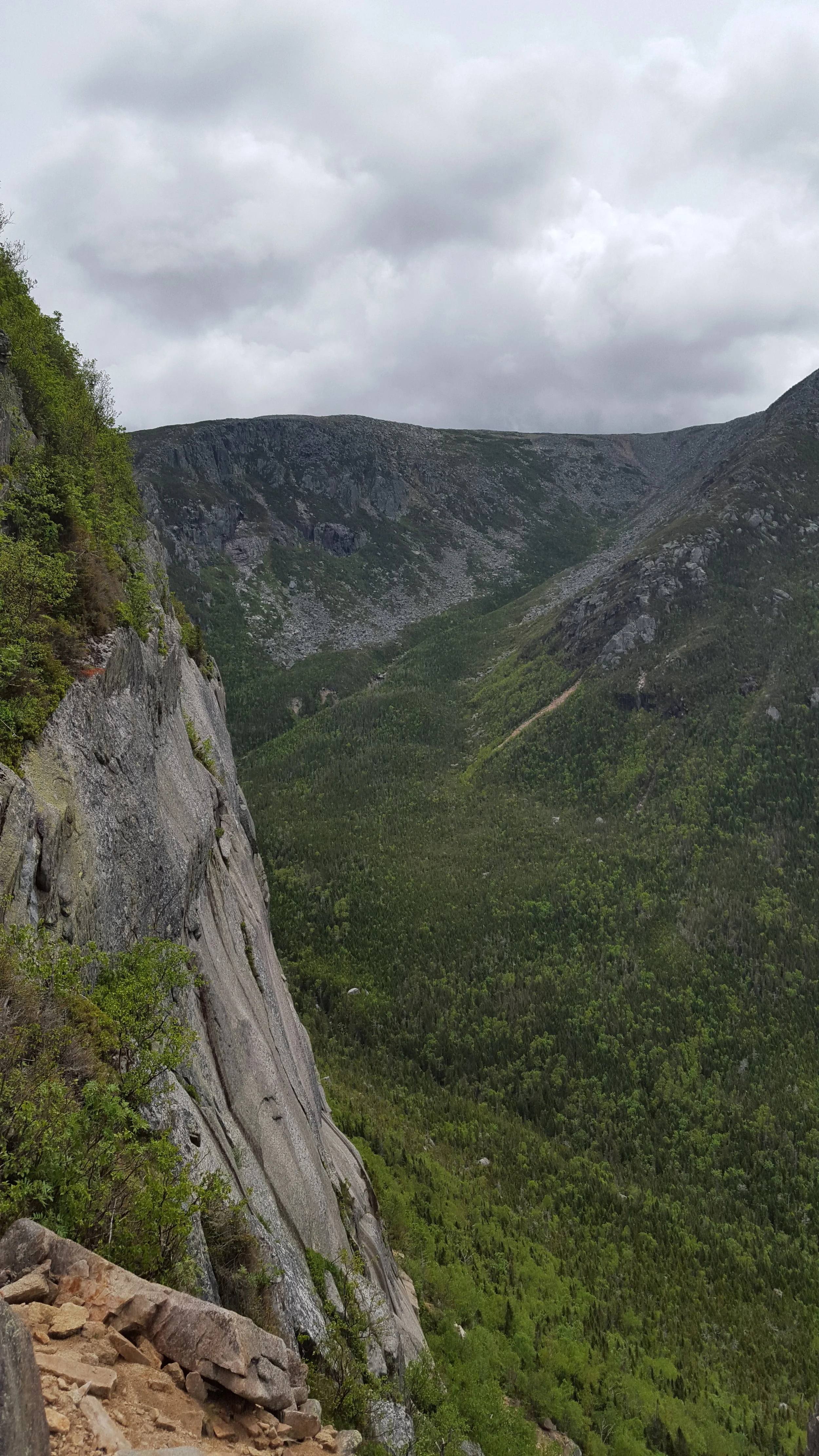 The view from the first cliffs across Witherle Ravine