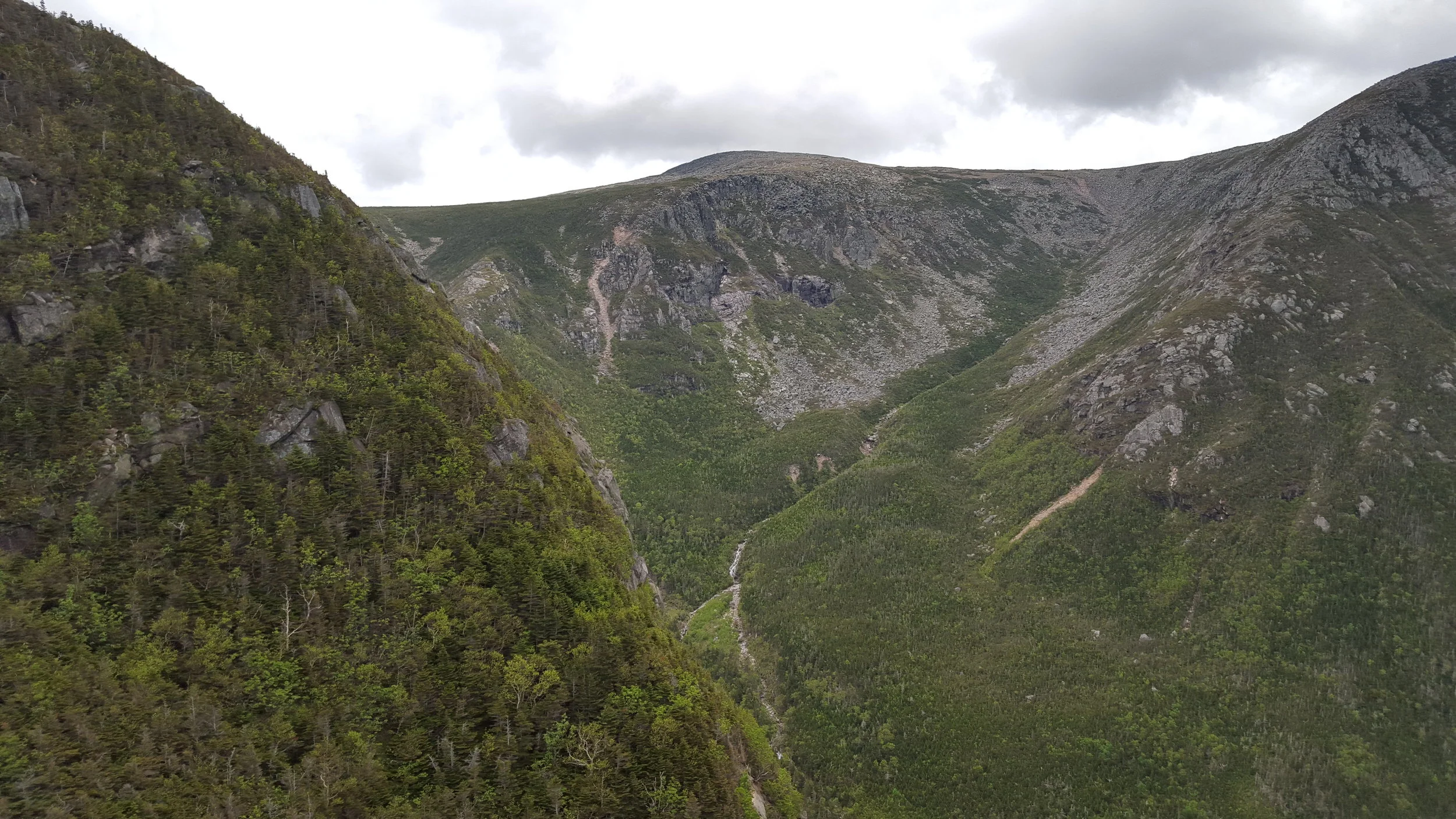 The head of Witherle Ravine (that’s The Owl’s summit on the left)