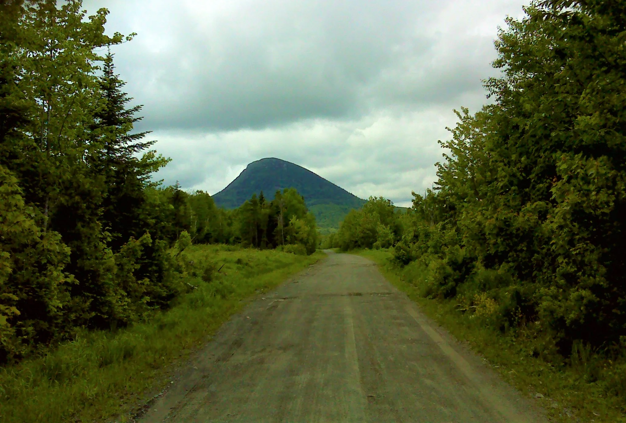 The east end of Big Spencer from the road to the trailhead