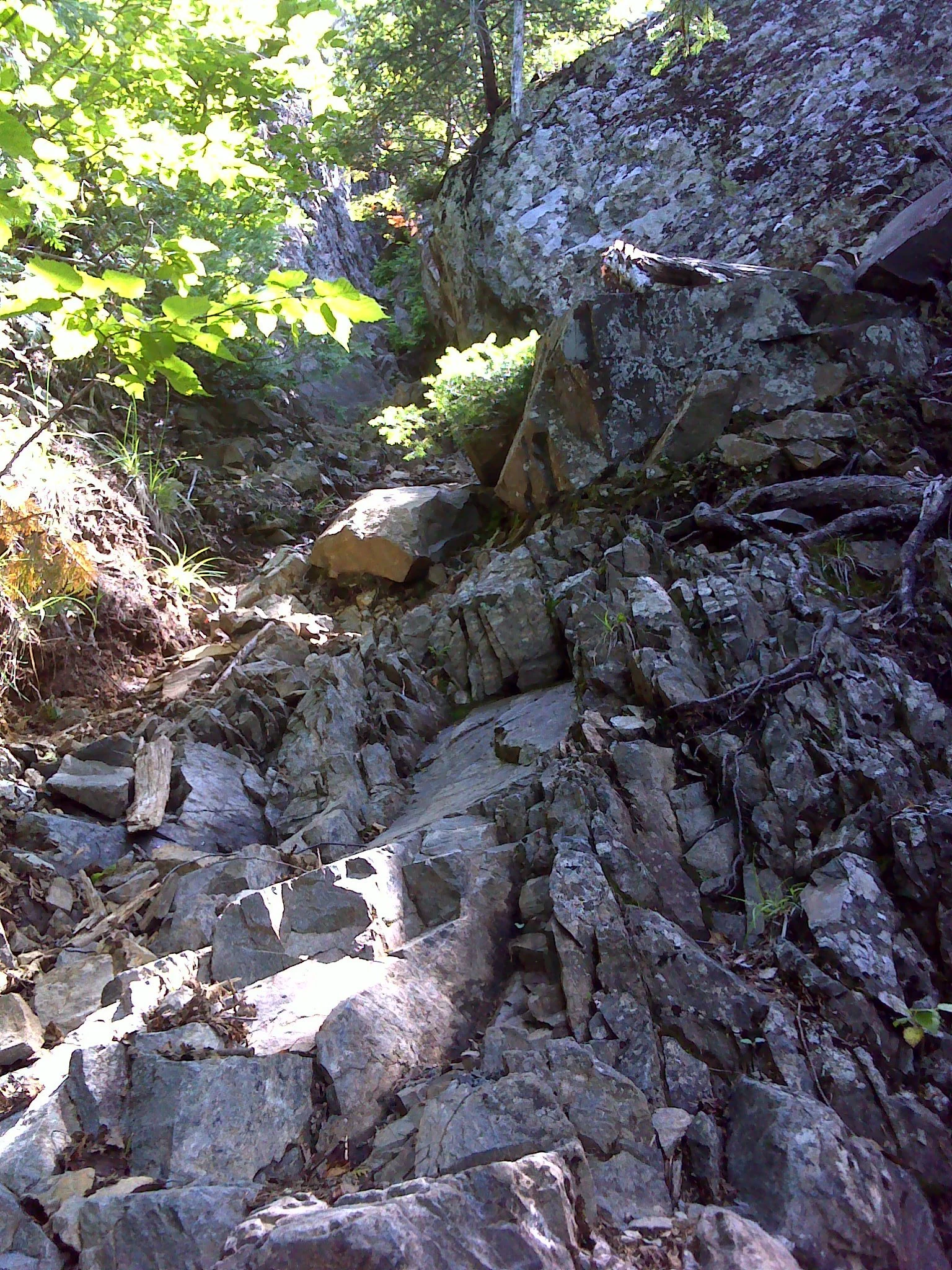 The bottom of the chimney
