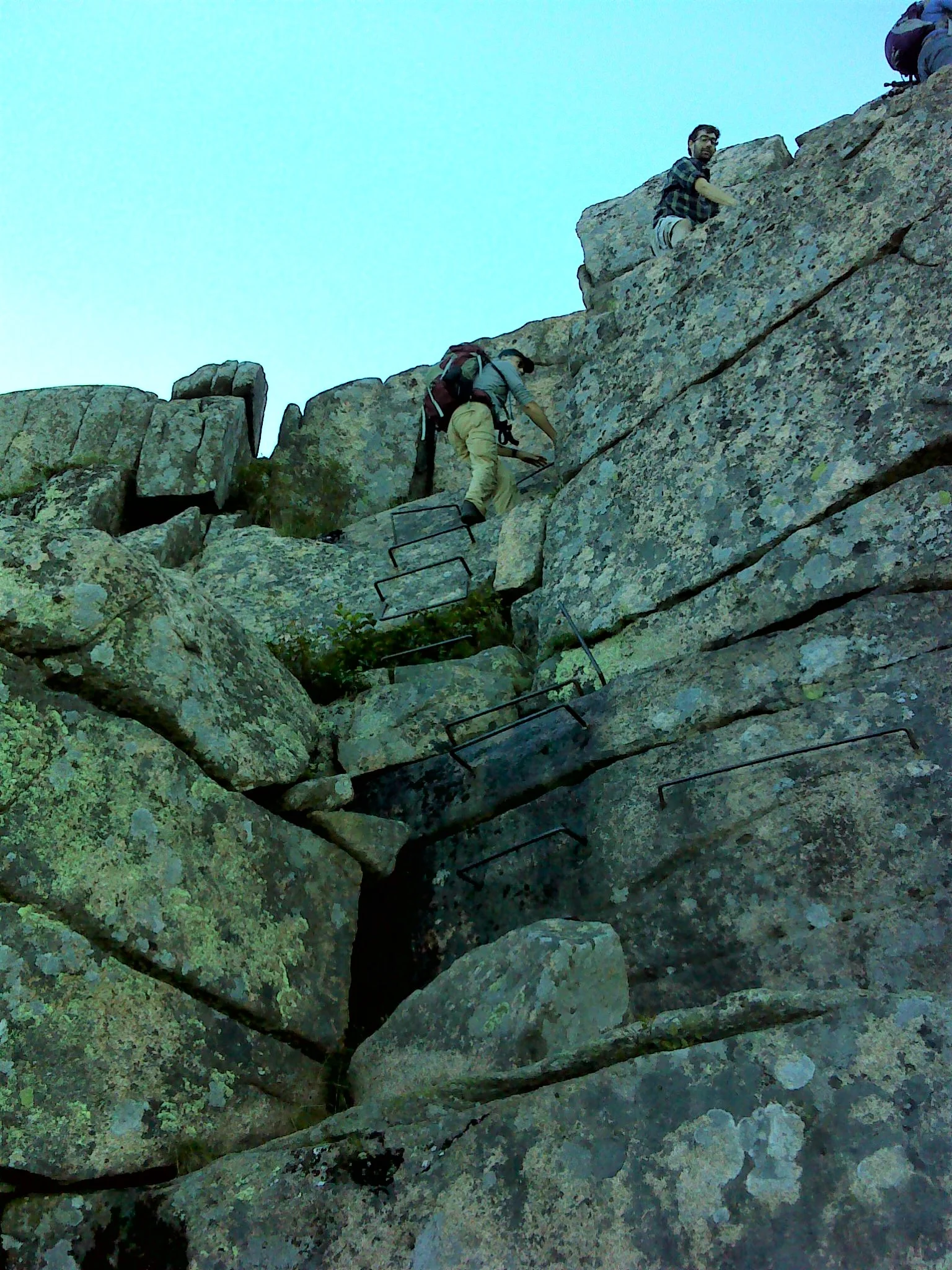 The top of the steep section