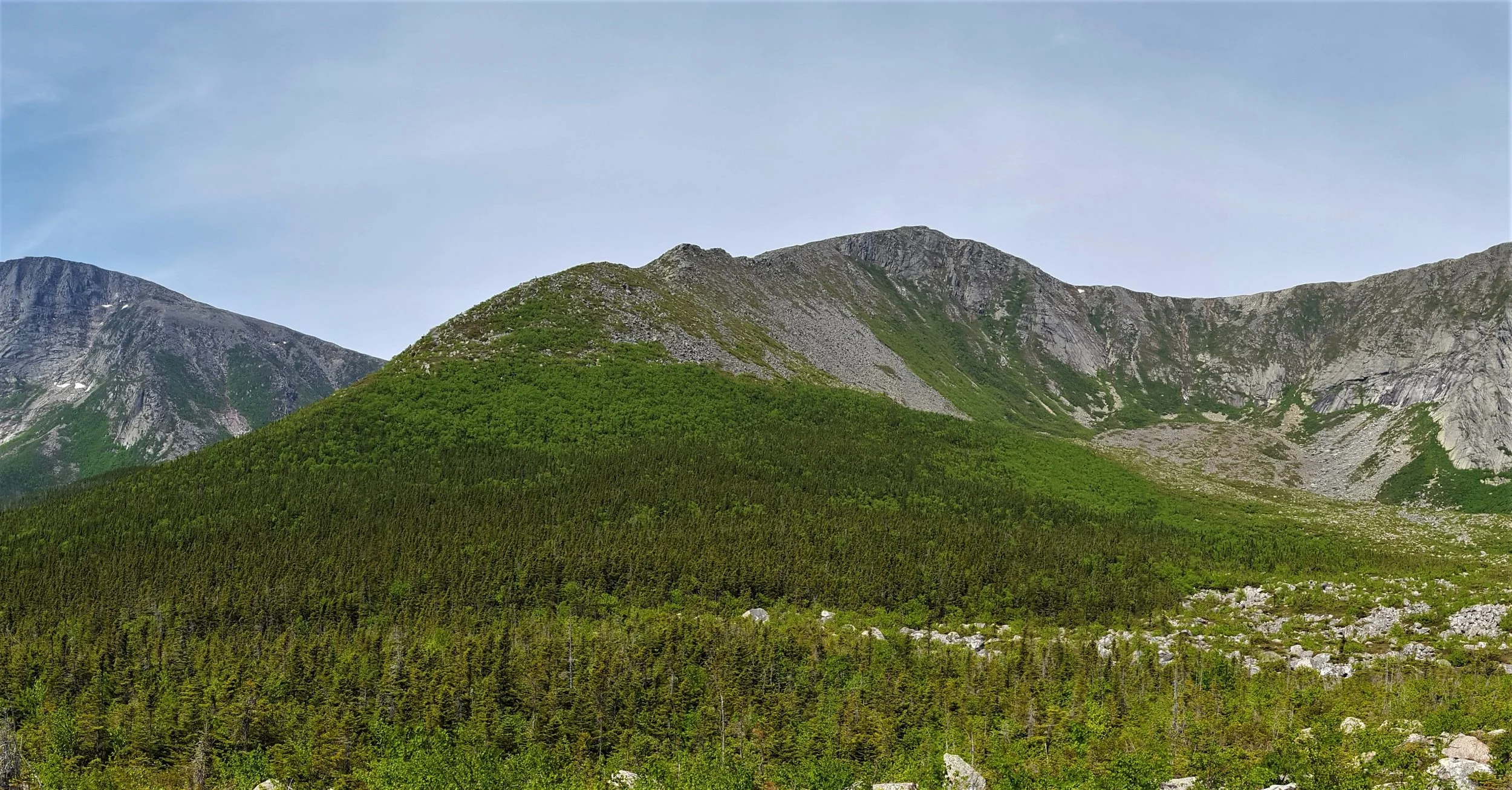 Hamlin Ridge from Blueberry Knoll at the mouth of North Basin