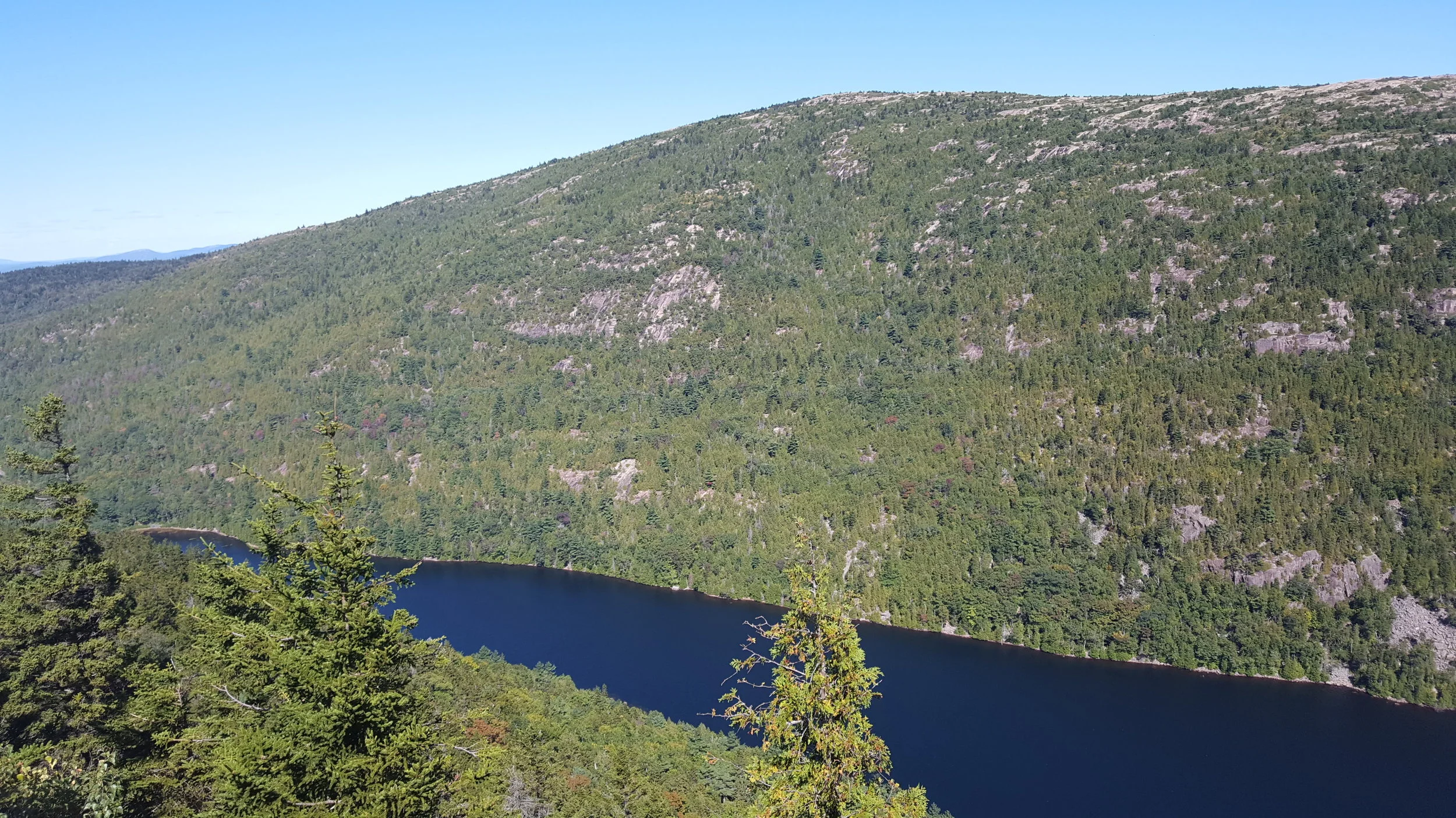 Cadillac Mountain’s south ridge and Bubble Pond