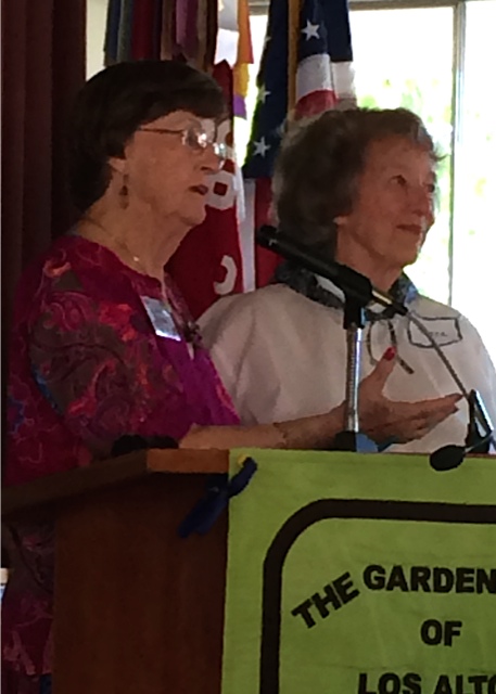  Scholarship chairwomen Jean Gillette and Dena Matson presented background! and future fundraising plans with a delightful enthusiasm 