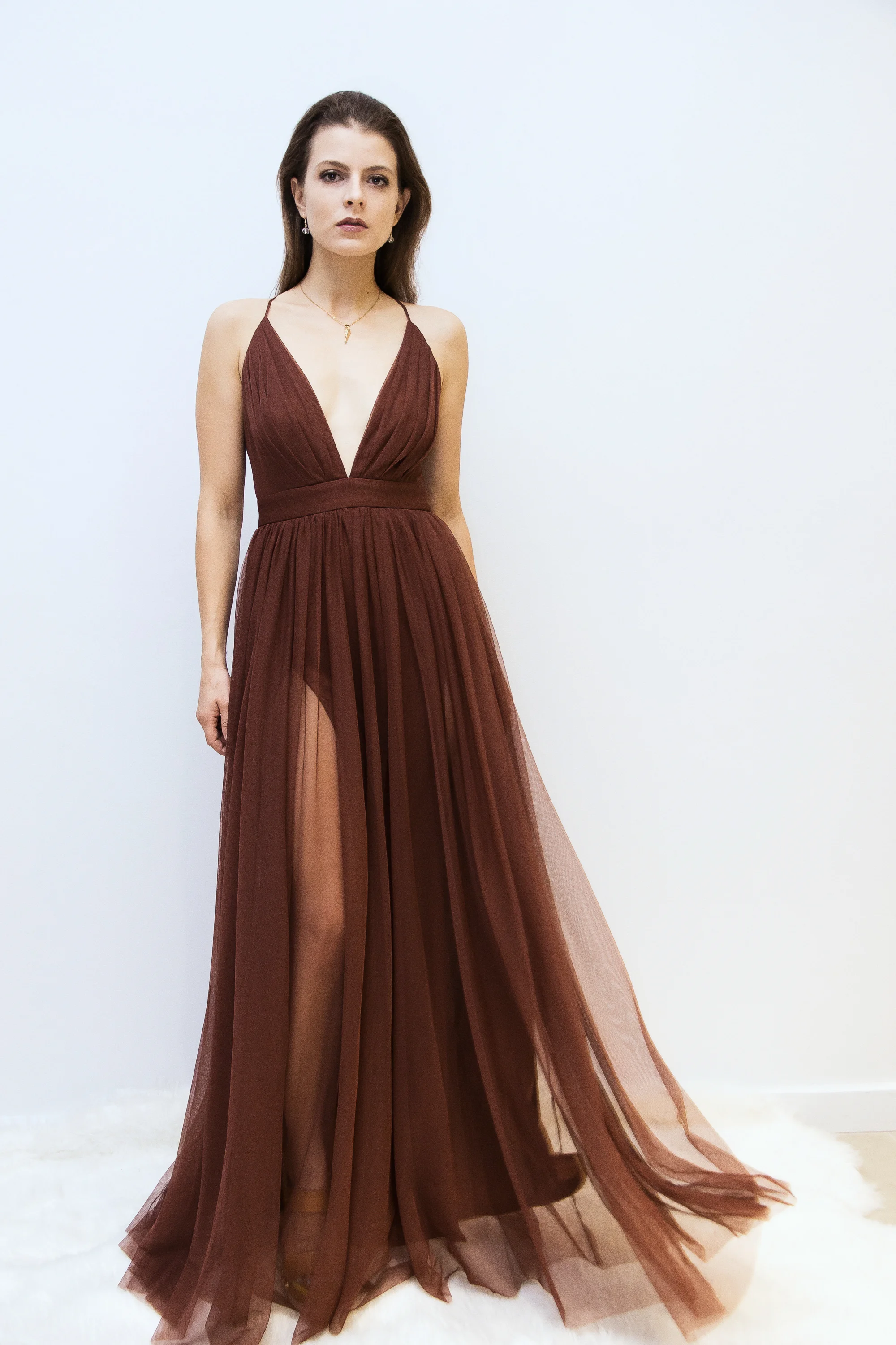 tulle maxi