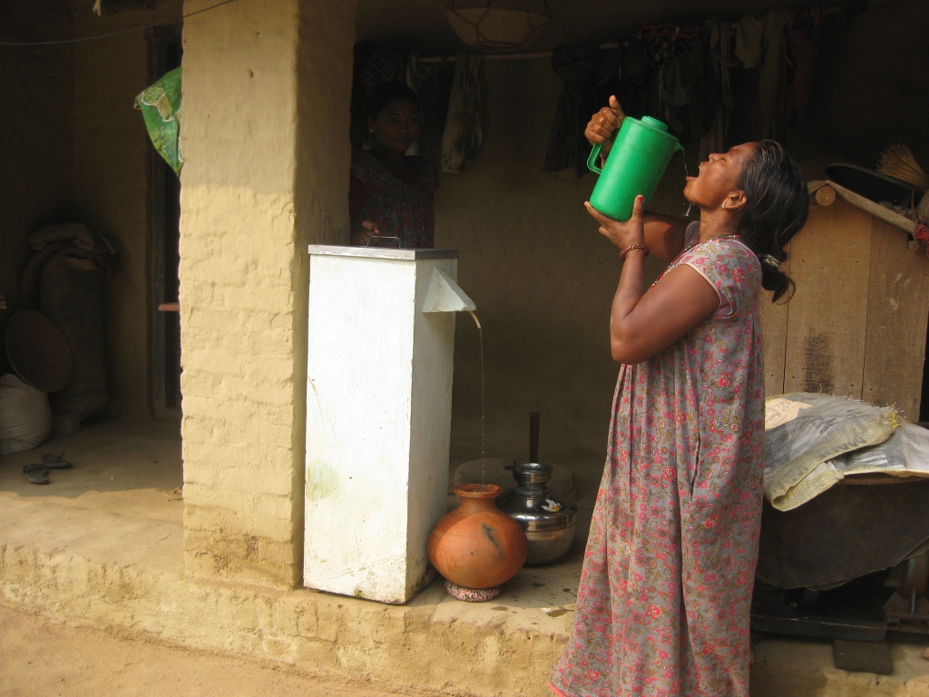 Example of household use of BSFs. (Source: ENPHO).