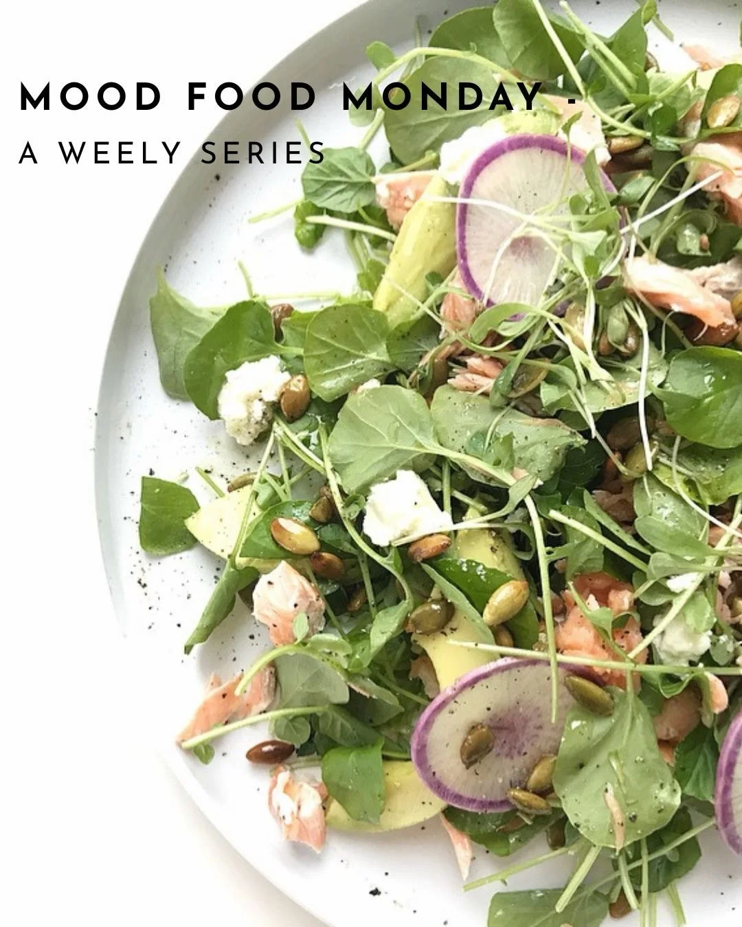 Mood Food Monday

I&rsquo;m beginning a new weekly series here &mdash; Mood Food Monday.

Each week, I&rsquo;ll spotlight one ingredient and share a simple way to use it &mdash; thoughtful combinations that support steady energy and brighter moods in